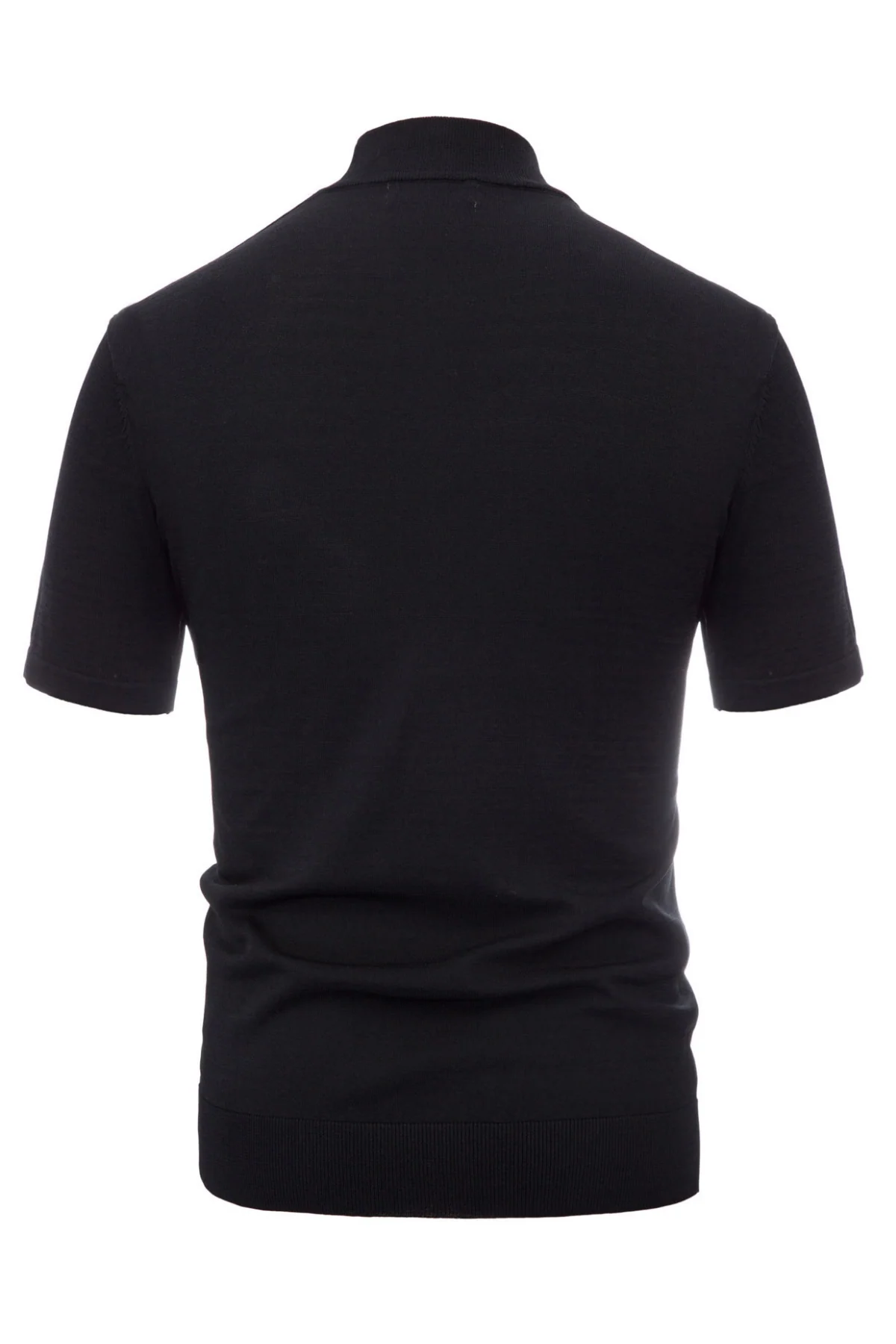 Mens Mock Turtleneck Knit Pullover Sweater Short Sleeve Solid Knitwear Sweaters - Image 8