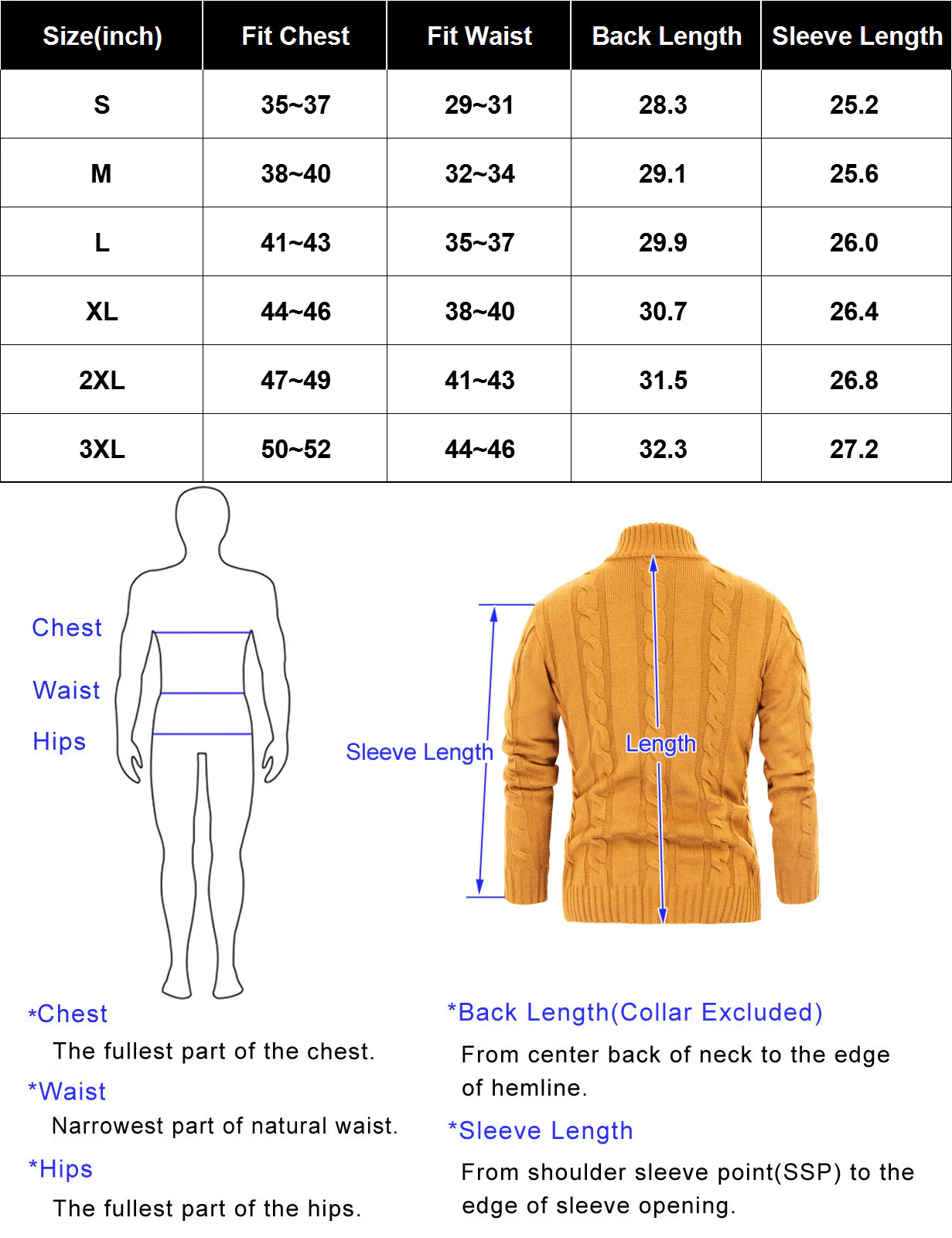 Men's Cardigan with Button Closure, Cable Knit Cardigan with Ribbed Stand-Up Collar for Autumn Winter - Image 85