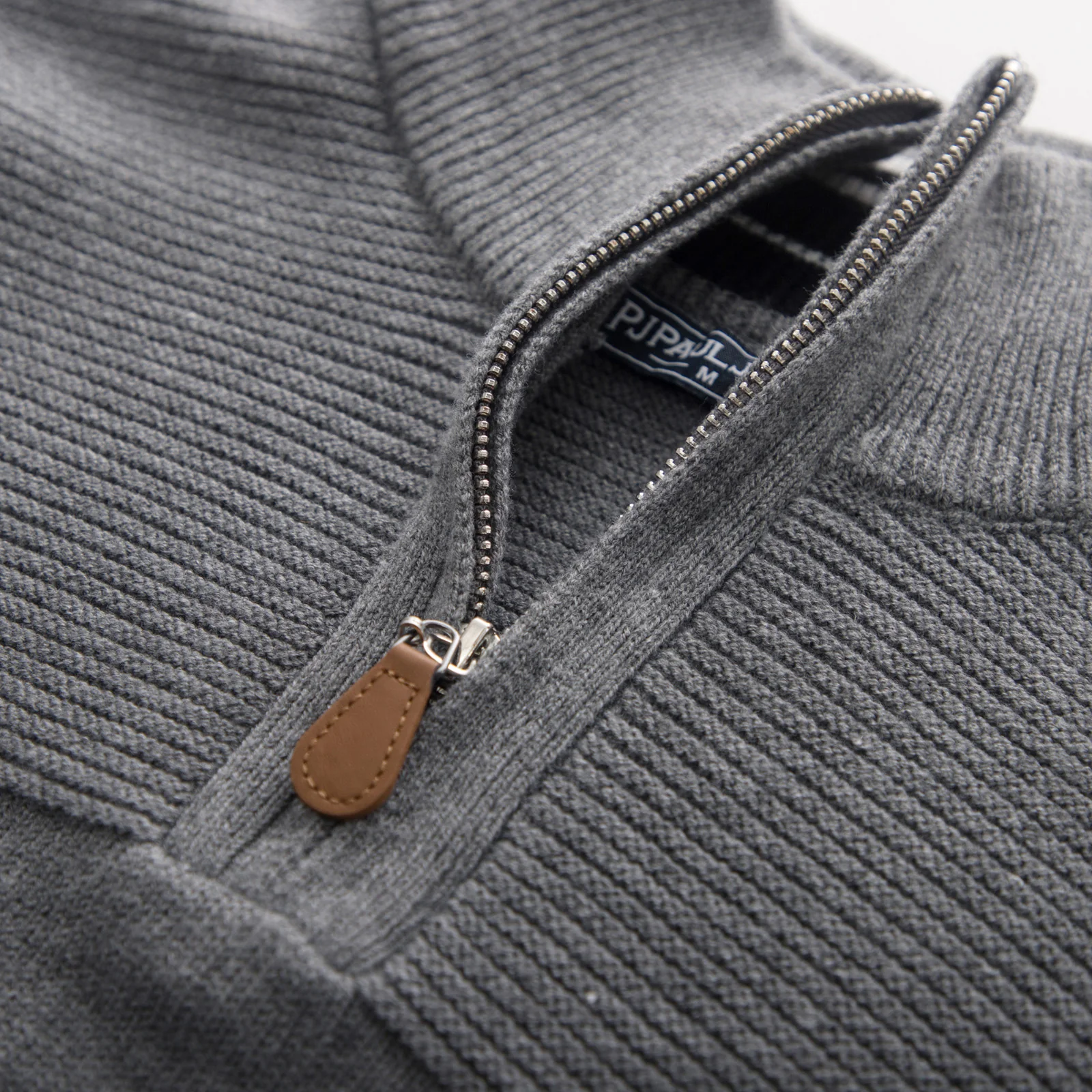Men's Quarter Zip Sweater Slim Fit Casual Pullover Sweater Mock Neck Polo Sweaters - Image 36
