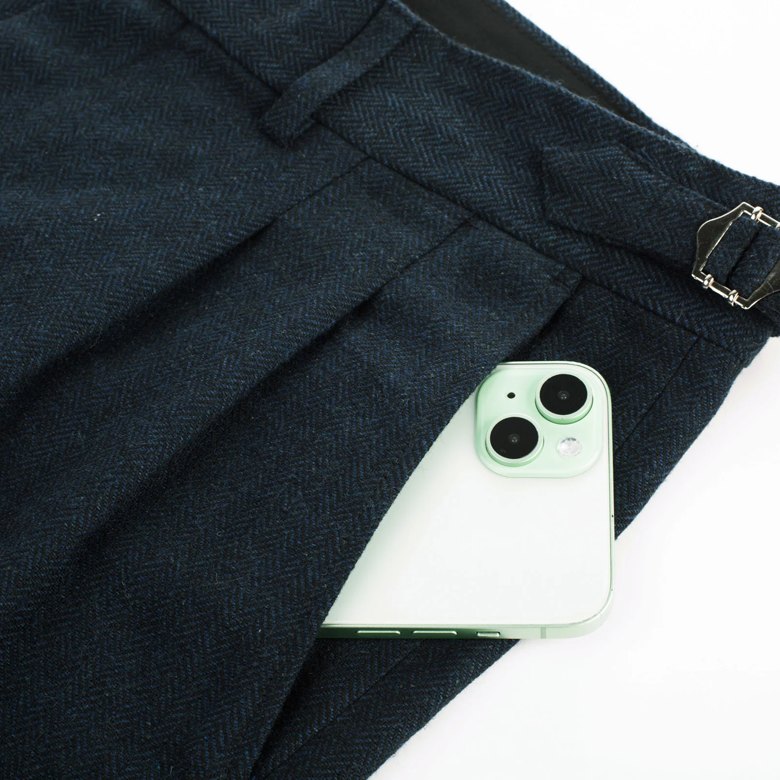 Men Stylish Capri Pants Fold-up Leg Opening Cropped Length Trousers - Image 36