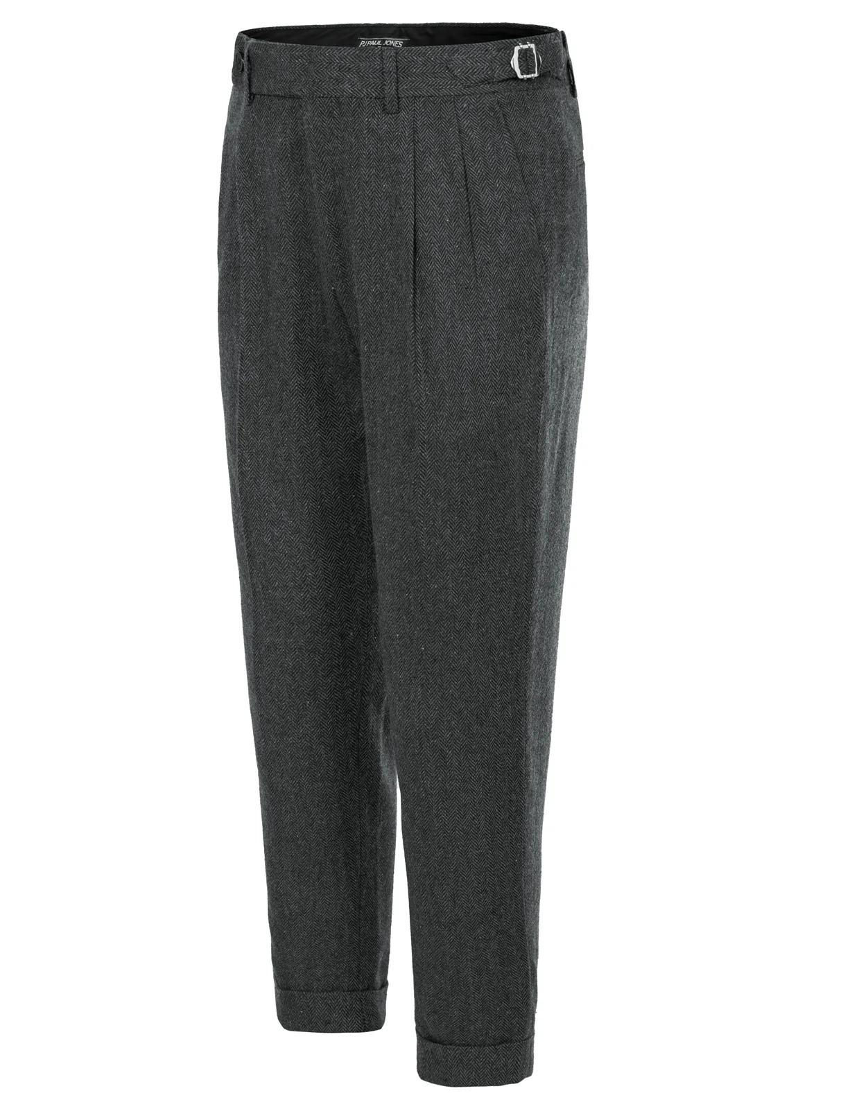 Men Stylish Capri Pants Fold-up Leg Opening Cropped Length Trousers - Image 4