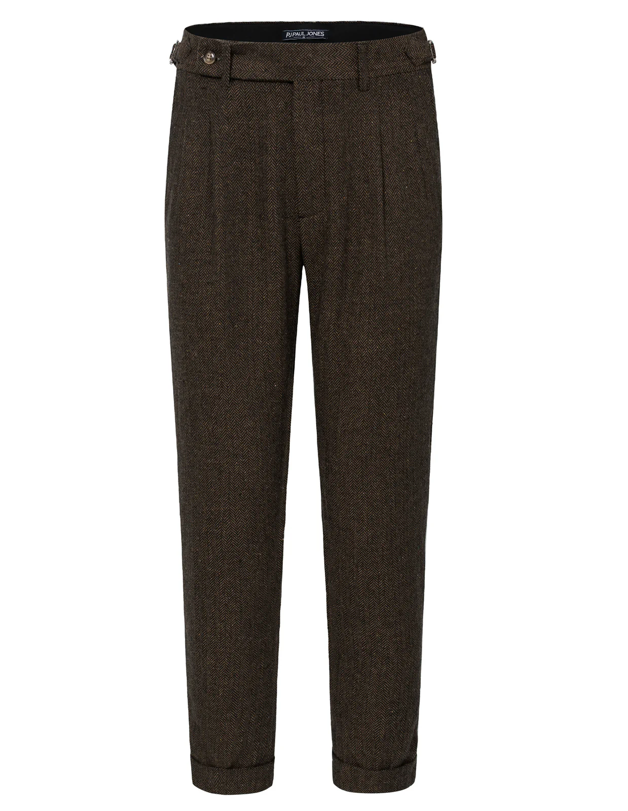 Men Stylish Capri Pants Fold-up Leg Opening Cropped Length Trousers - Image 7