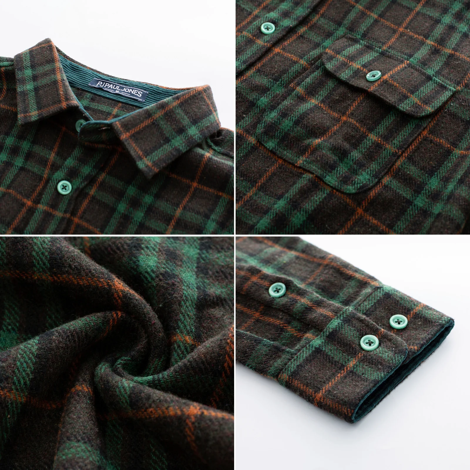 Mens Flannel Shirts Casual Button Down Long Sleeve Plaid Cardigans Shirt Jacket with Pockets - Image 12