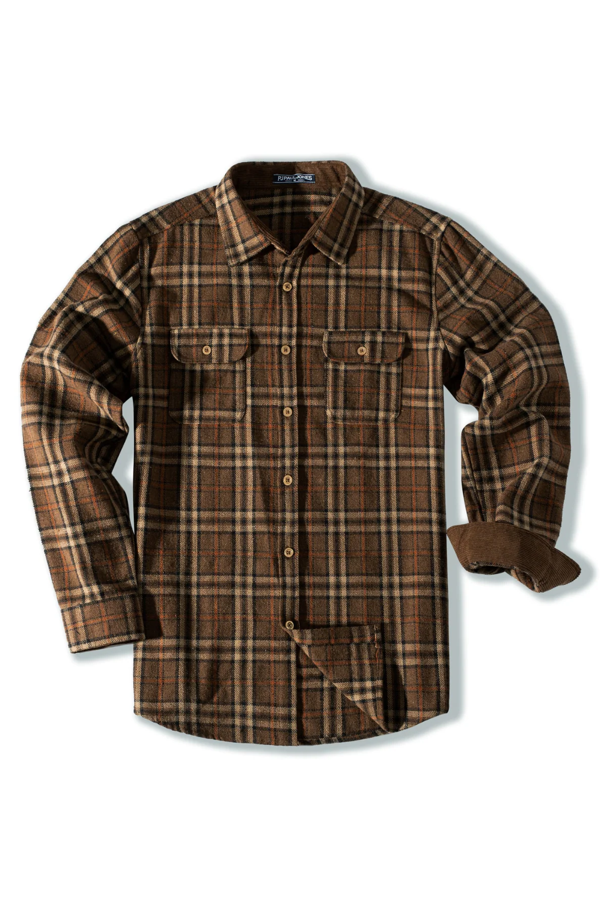 Mens Flannel Shirts Casual Button Down Long Sleeve Plaid Cardigans Shirt Jacket with Pockets - Image 3