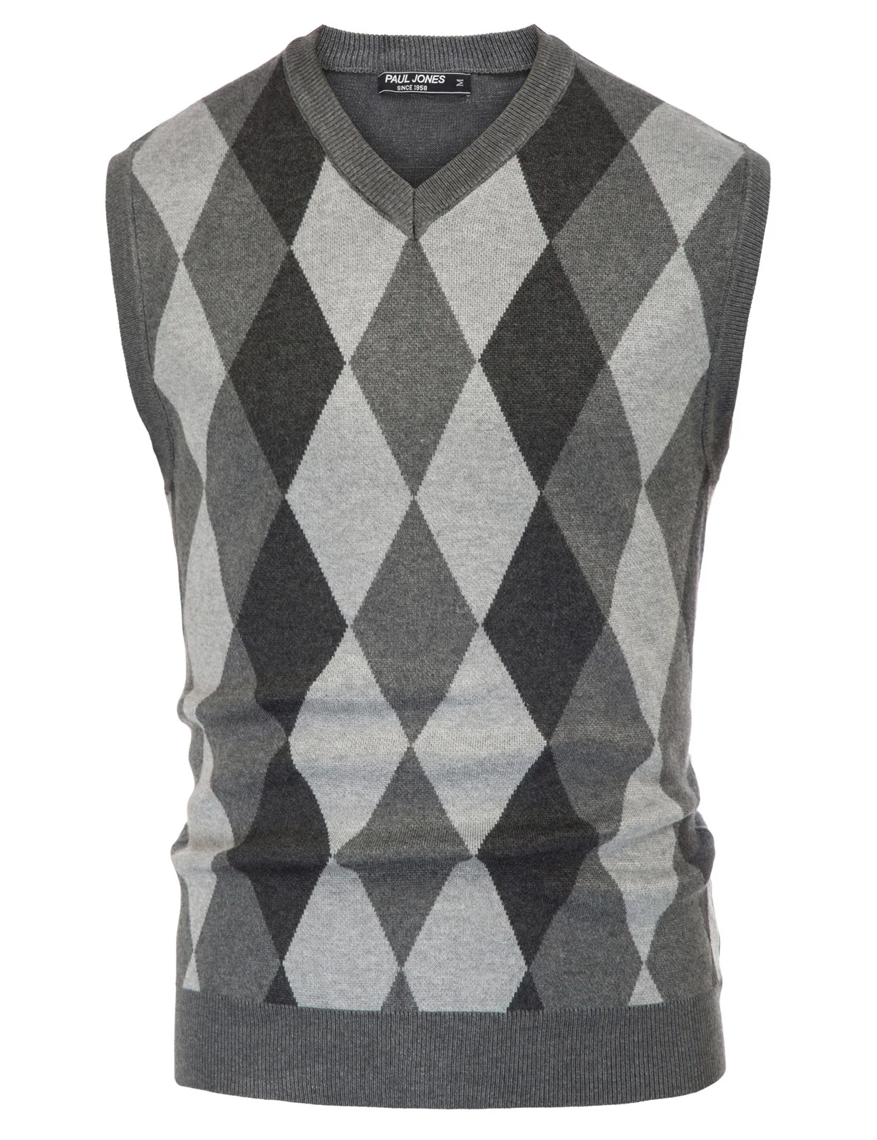 Men Stylish Sleeveless V-Neck Contrast Color Pullover Knitting Vest Knitwear - Image 22