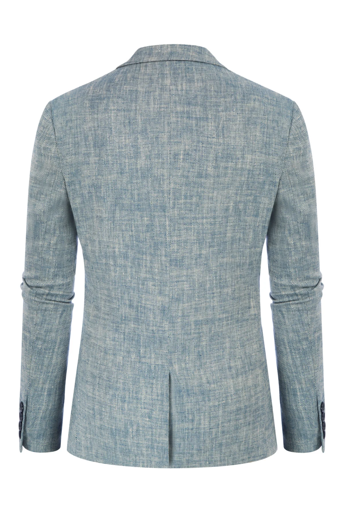 Men's Slim Fit Lightweight Linen Jacket Tailored Two Button Blazer Sport Coat - Image 29