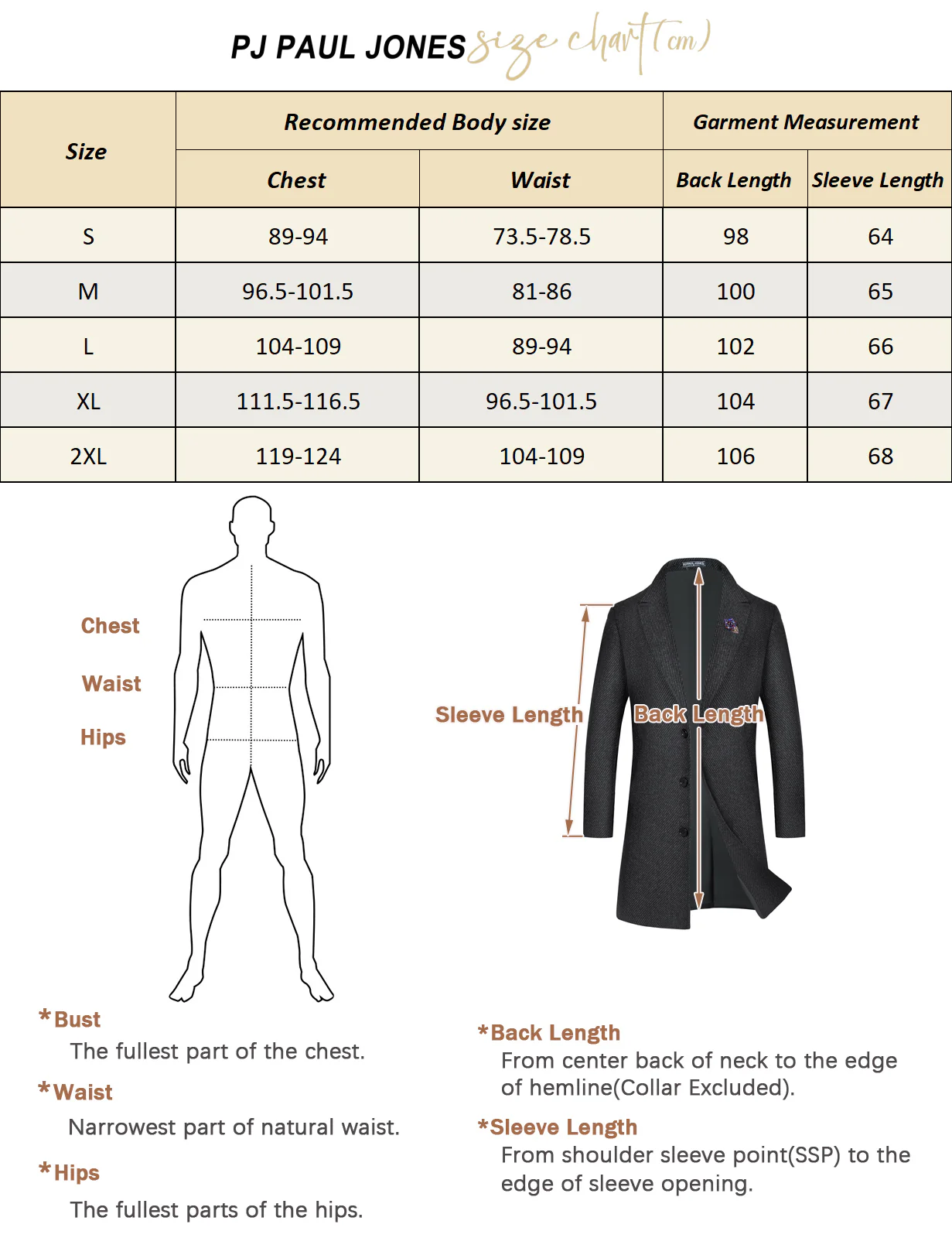 Men's Herringbone Wool Blend Long Overcoat Pea Coat with Brooch - Image 18
