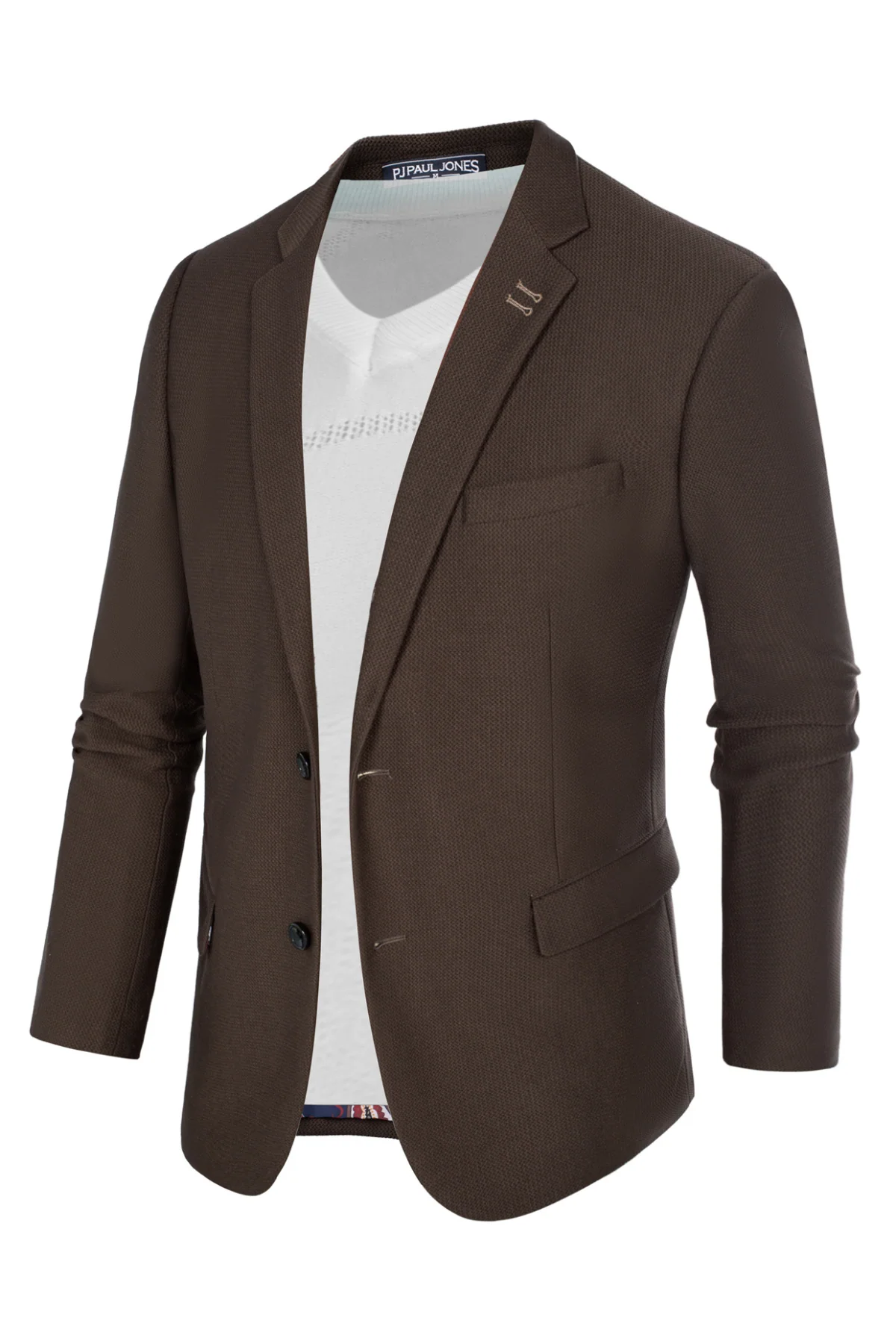 Mens Casual Blazers Lightweight Two Buttons Business Sport Coat Jackets - Image 10