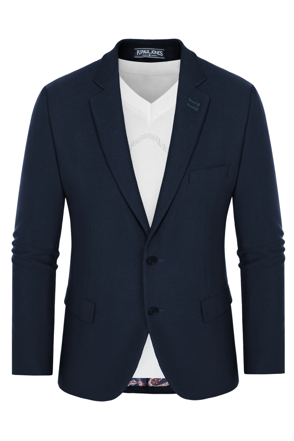 Mens Casual Blazers Lightweight Two Buttons Business Sport Coat Jackets - Image 14