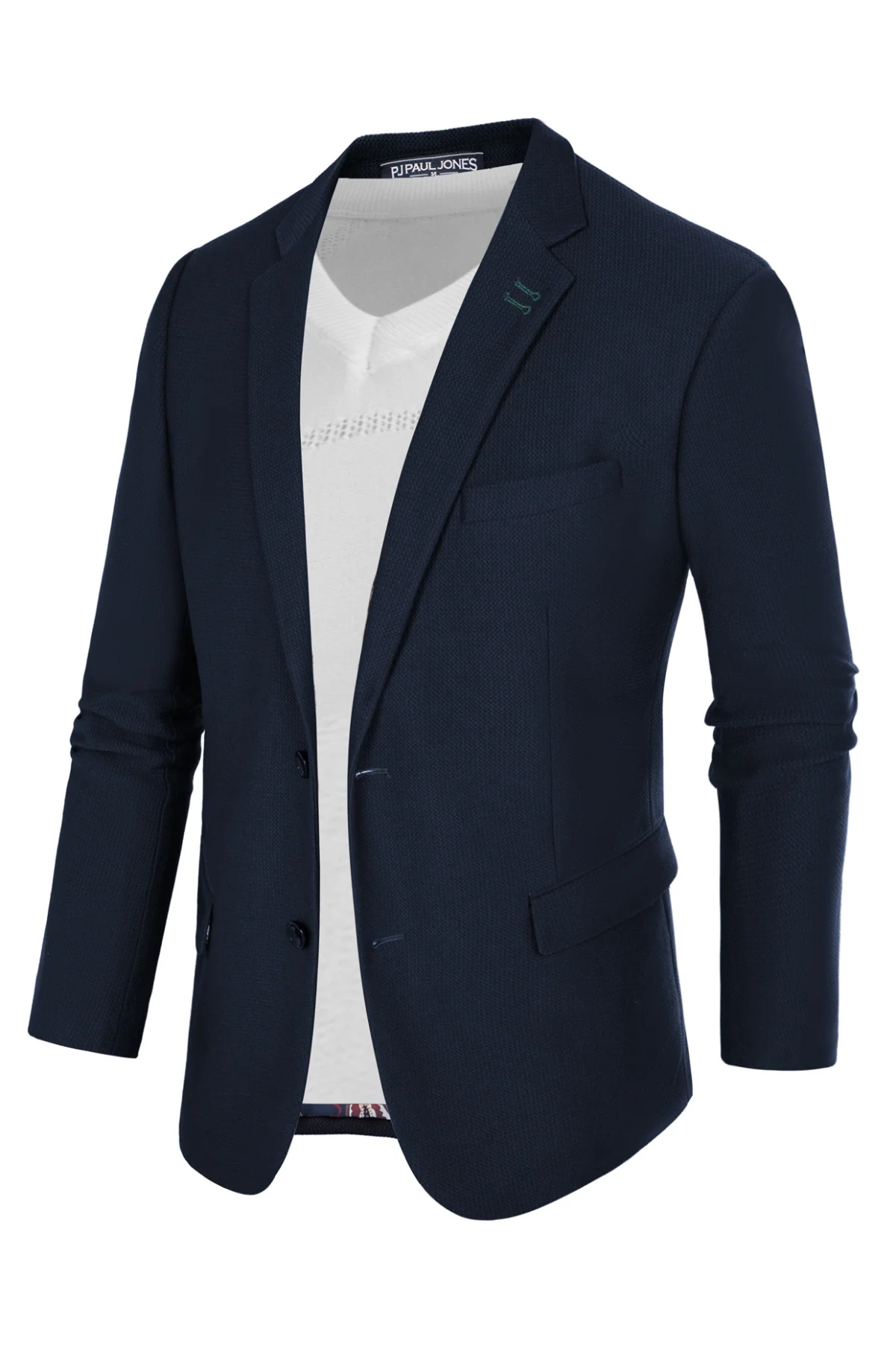 Mens Casual Blazers Lightweight Two Buttons Business Sport Coat Jackets - Image 15