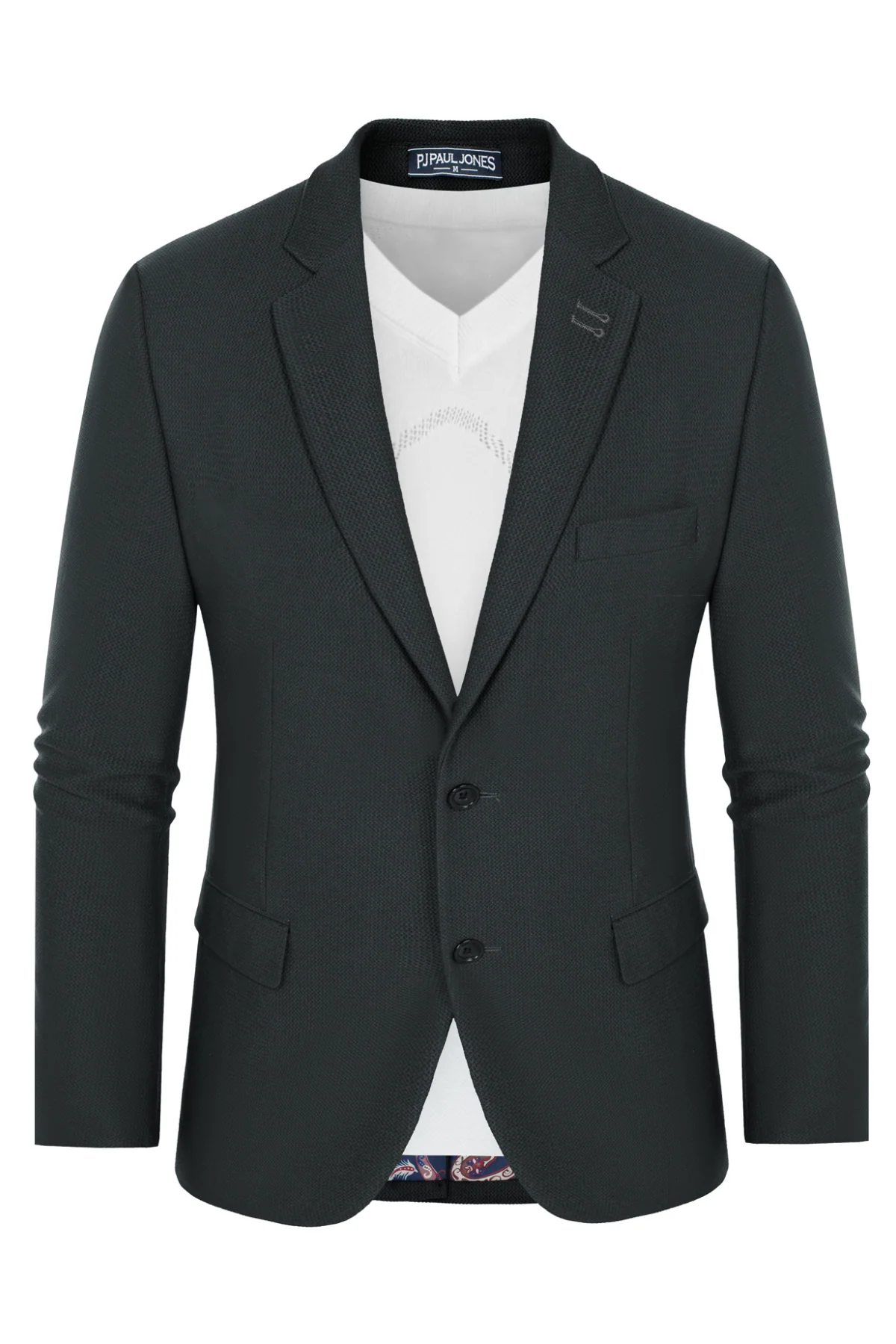Mens Casual Blazers Lightweight Two Buttons Business Sport Coat Jackets - Image 20