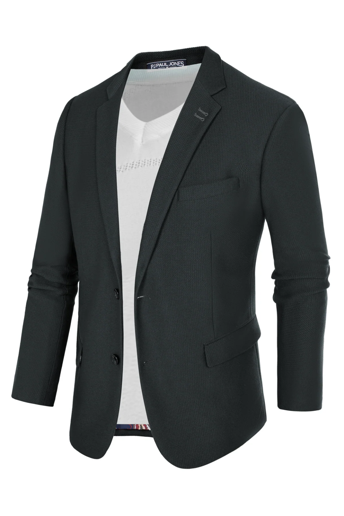 Mens Casual Blazers Lightweight Two Buttons Business Sport Coat Jackets - Image 21