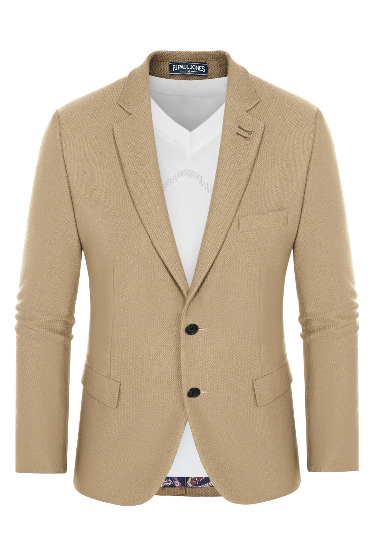 Mens Casual Blazers Lightweight Two Buttons Business Sport Coat Jackets - Image 26