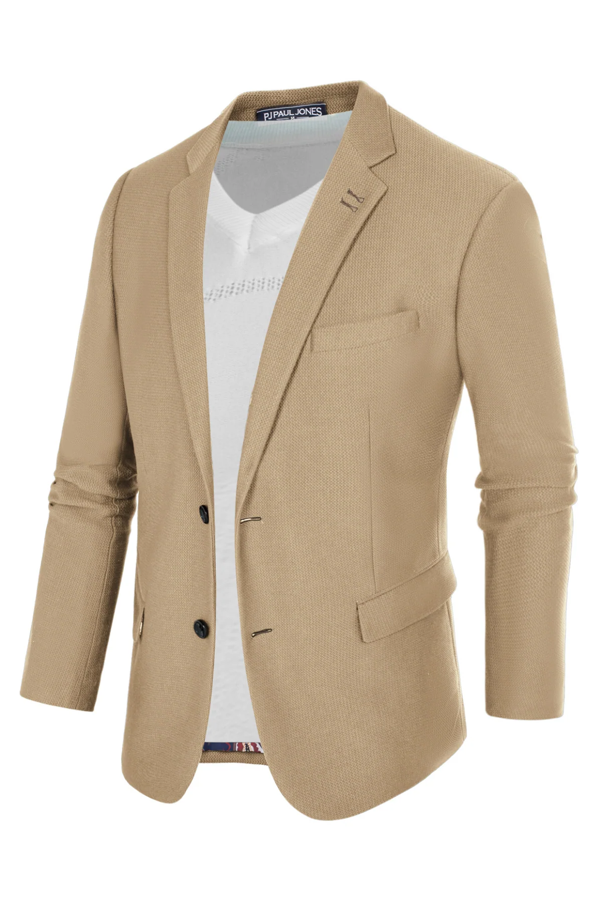 Mens Casual Blazers Lightweight Two Buttons Business Sport Coat Jackets - Image 27