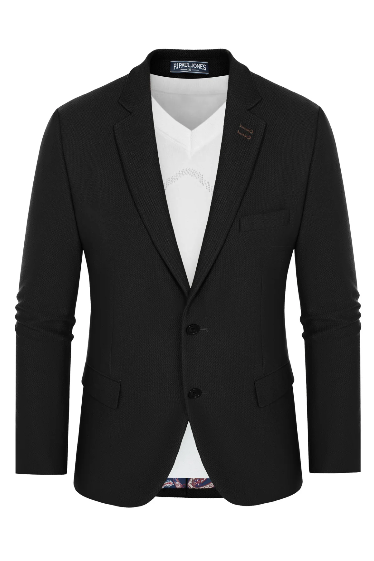 Mens Casual Blazers Lightweight Two Buttons Business Sport Coat Jackets - Image 3