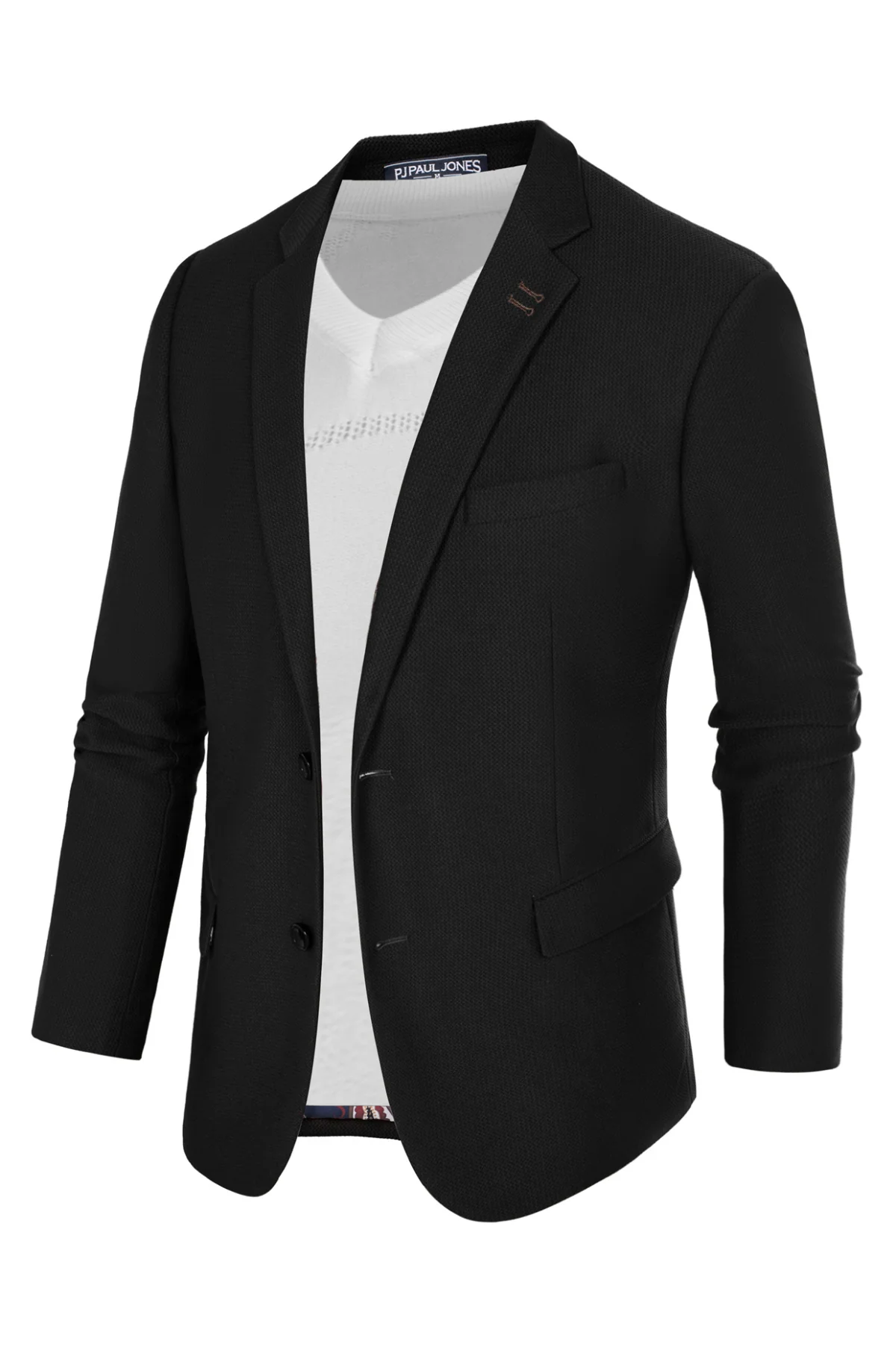 Mens Casual Blazers Lightweight Two Buttons Business Sport Coat Jackets - Image 4