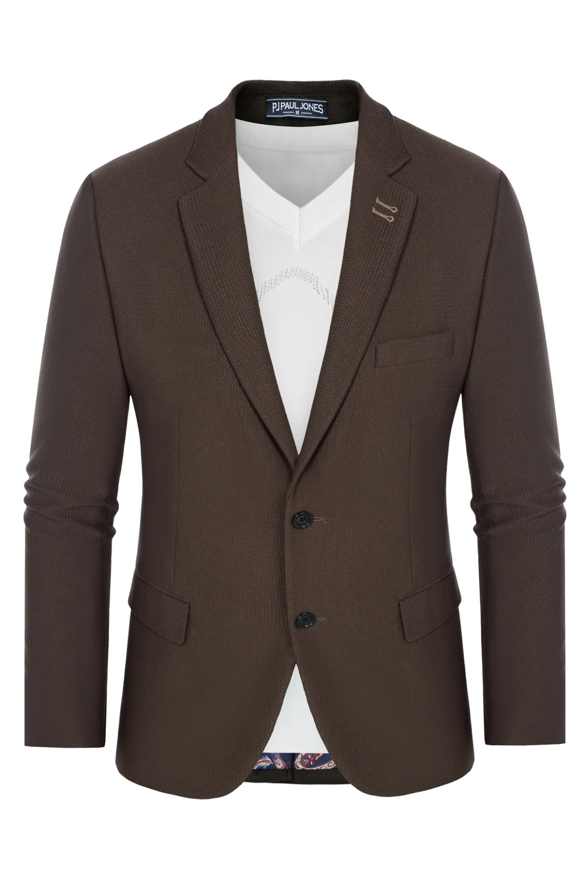 Mens Casual Blazers Lightweight Two Buttons Business Sport Coat Jackets - Image 9