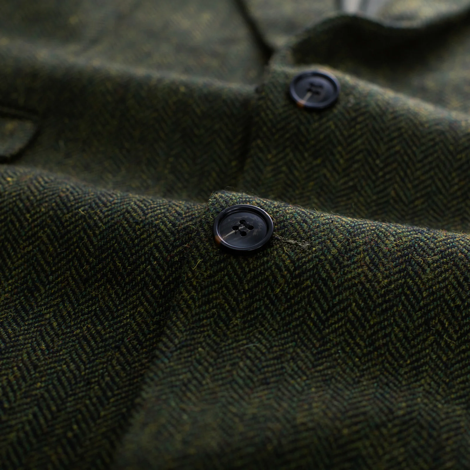 Men's Herringbone Two Button Blazer British Wool Blend Vintage Sport Coats - Image 25