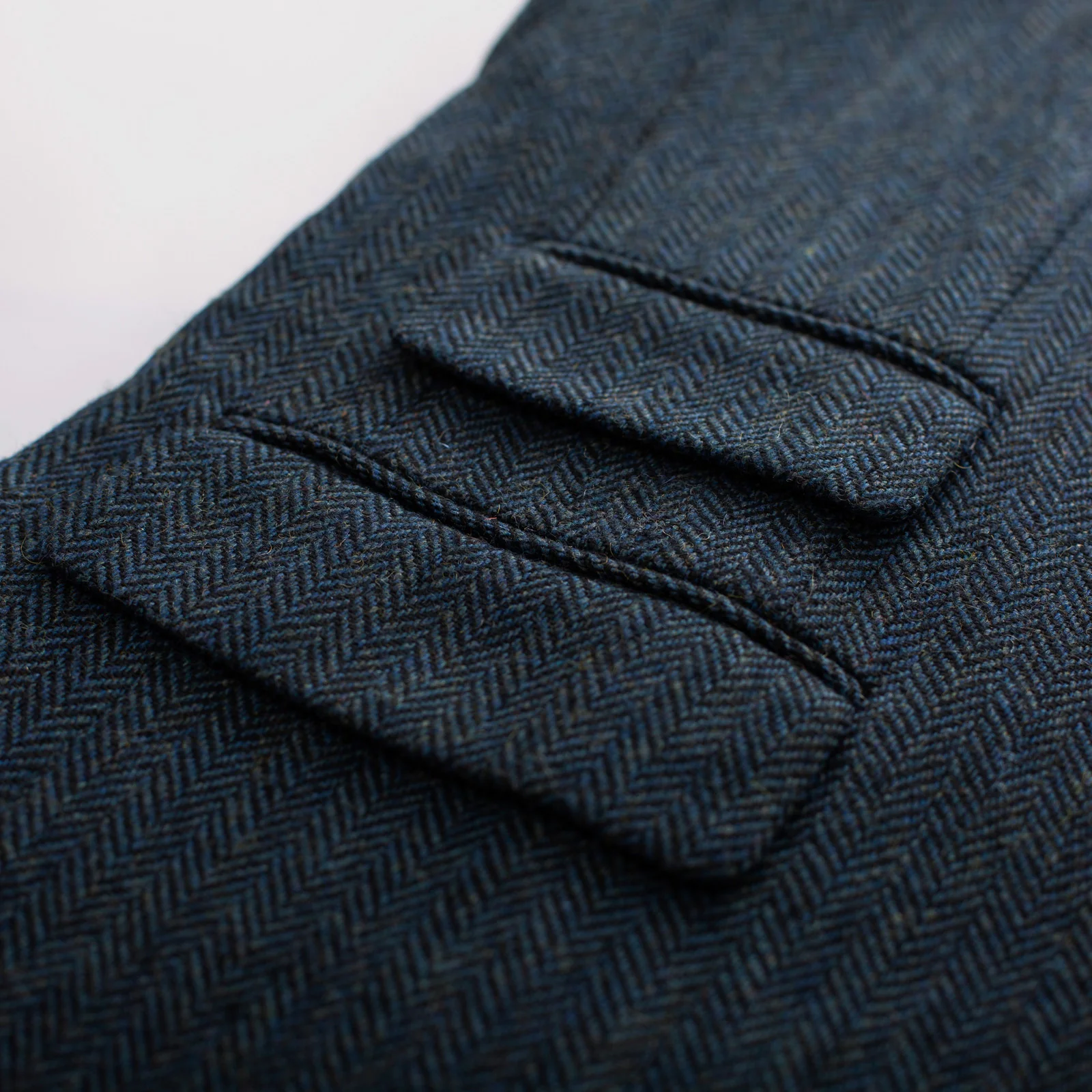 Men's Herringbone Two Button Blazer British Wool Blend Vintage Sport Coats - Image 30