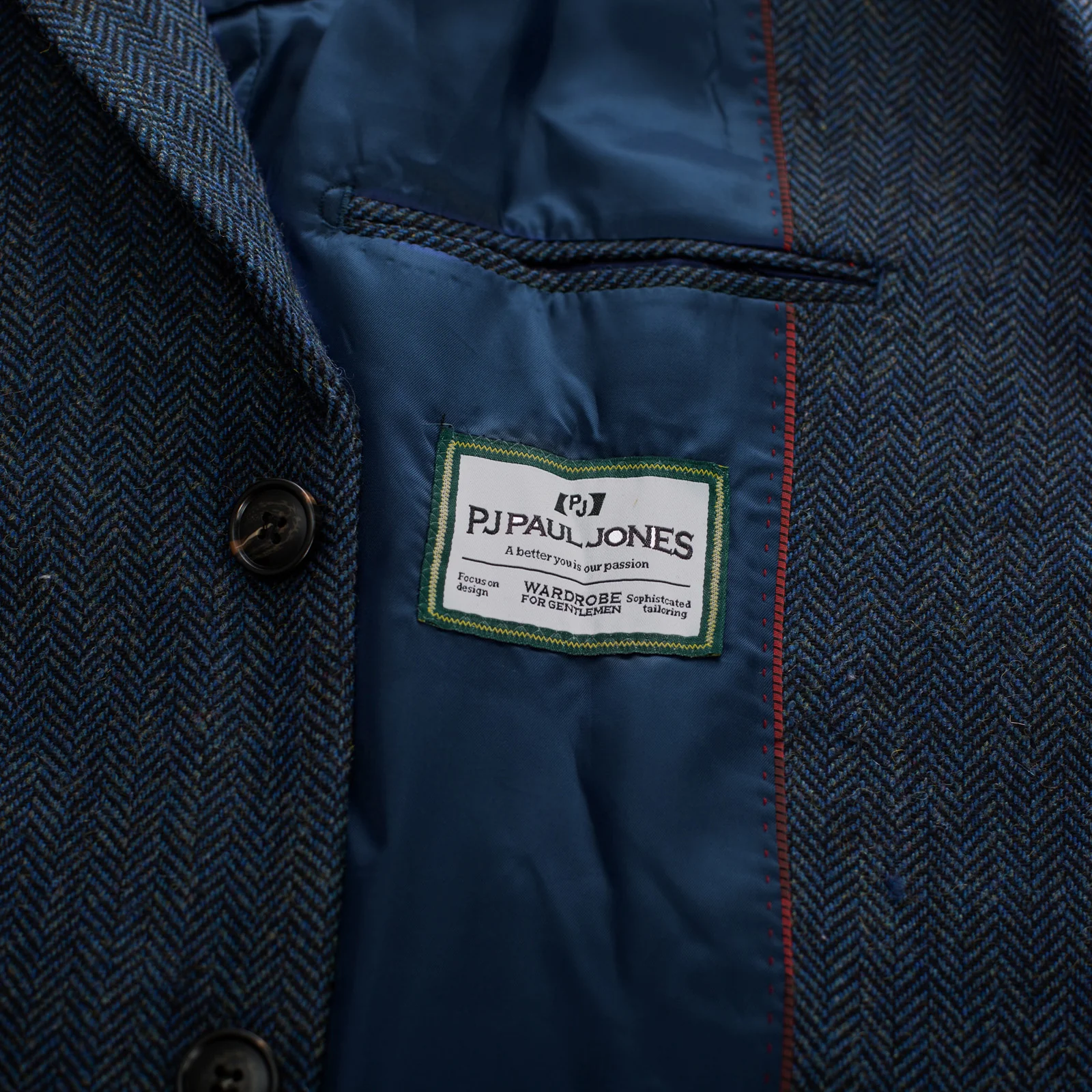 Men's Herringbone Two Button Blazer British Wool Blend Vintage Sport Coats - Image 31