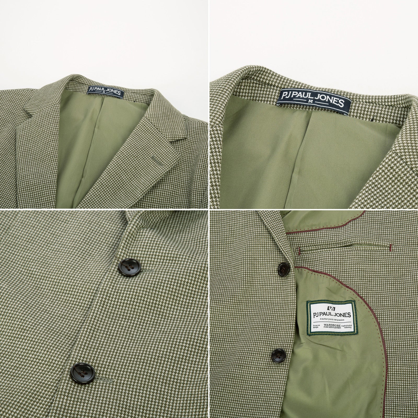 Men's Herringbone Two Buttons Blazer Jacket Lightweight Casual Knit Sport Coat - Image 19
