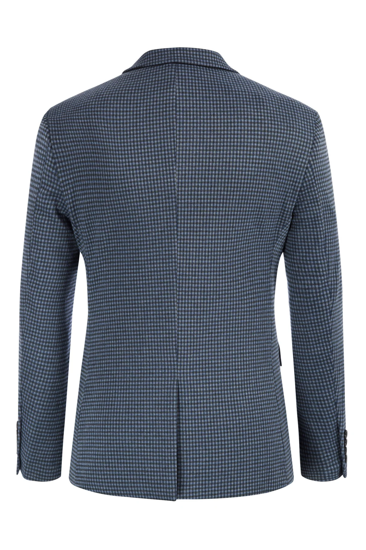 Men's Herringbone Two Buttons Blazer Jacket Lightweight Casual Knit Sport Coat - Image 4