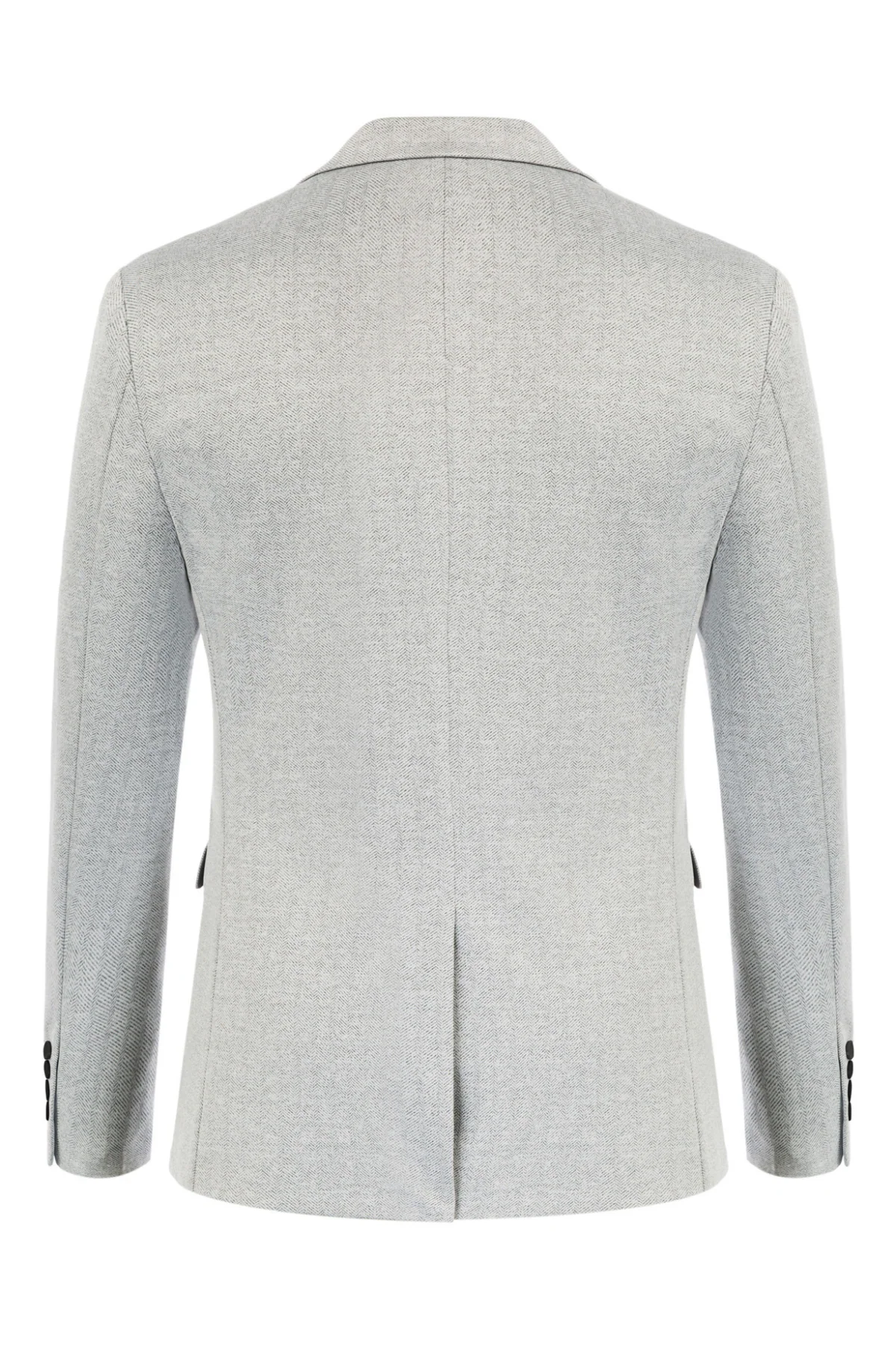 Men's Herringbone Blazer Jacket Two Button Lightweight Casual Knit Sport Coat - Image 4