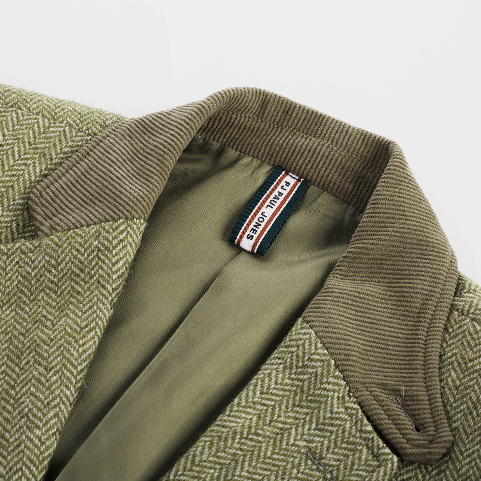 Mens Herringbone Two Button Blazer Vintage Tweed Wool Blend Sport Coat Jacket - Image 45