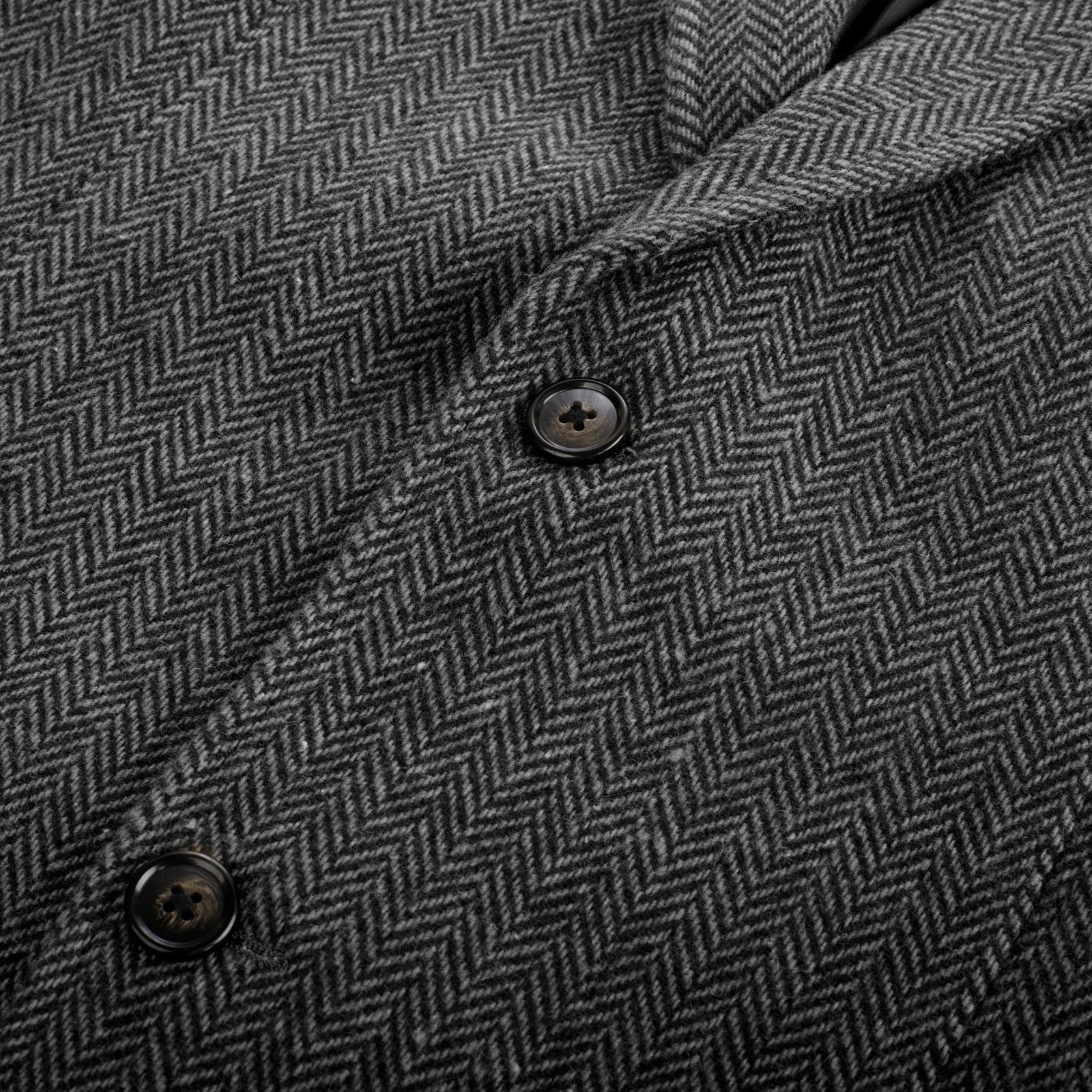 Mens Herringbone Two Button Blazer Vintage Tweed Wool Blend Sport Coat Jacket - Image 48