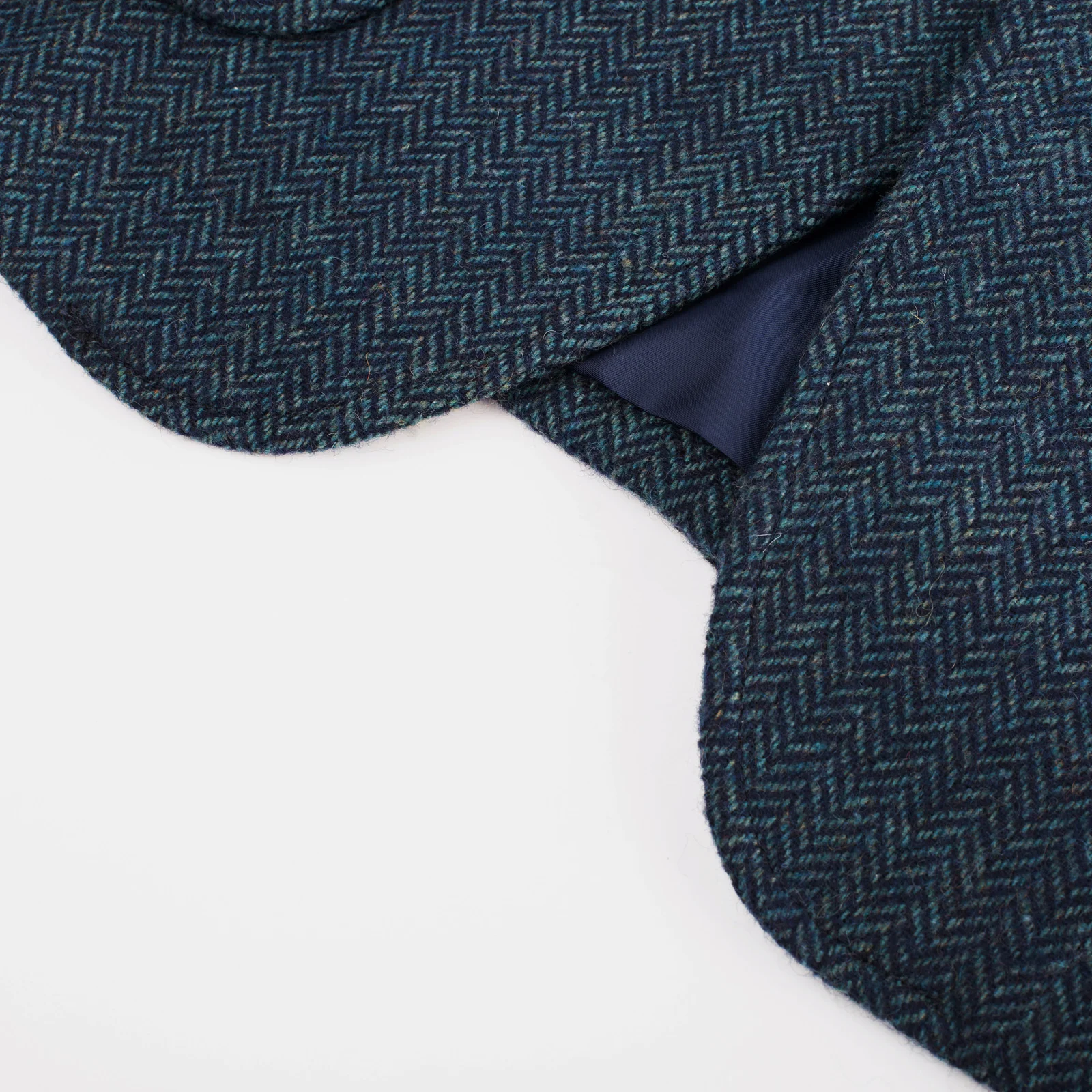 Mens Herringbone Two Button Blazer Vintage Tweed Wool Blend Sport Coat Jacket - Image 49