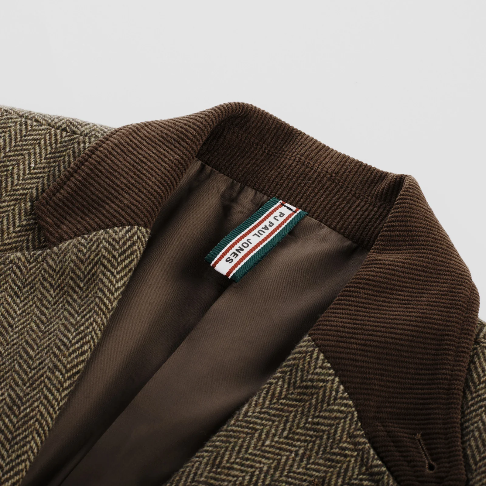 Mens Herringbone Two Button Blazer Vintage Tweed Wool Blend Sport Coat Jacket - Image 53