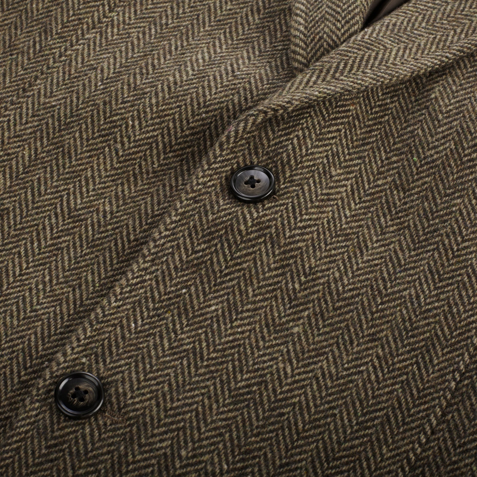 Mens Herringbone Two Button Blazer Vintage Tweed Wool Blend Sport Coat Jacket - Image 54