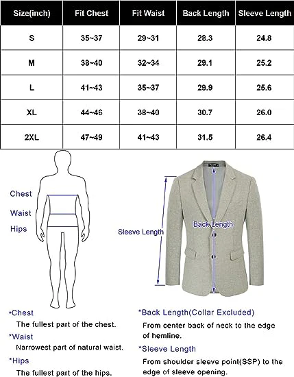 Men Two Buttons Blazer Coat Notch Lapel Wool Blends Suit Coat - Image 17