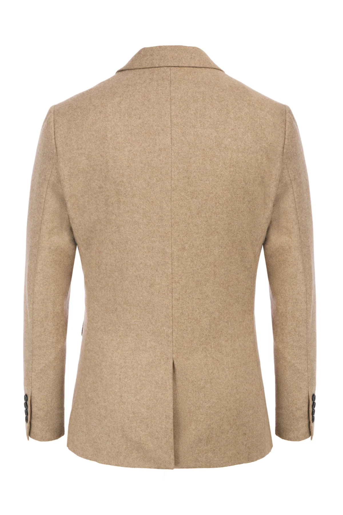 Men Two Buttons Blazer Coat Notch Lapel Wool Blends Suit Coat - Image 9