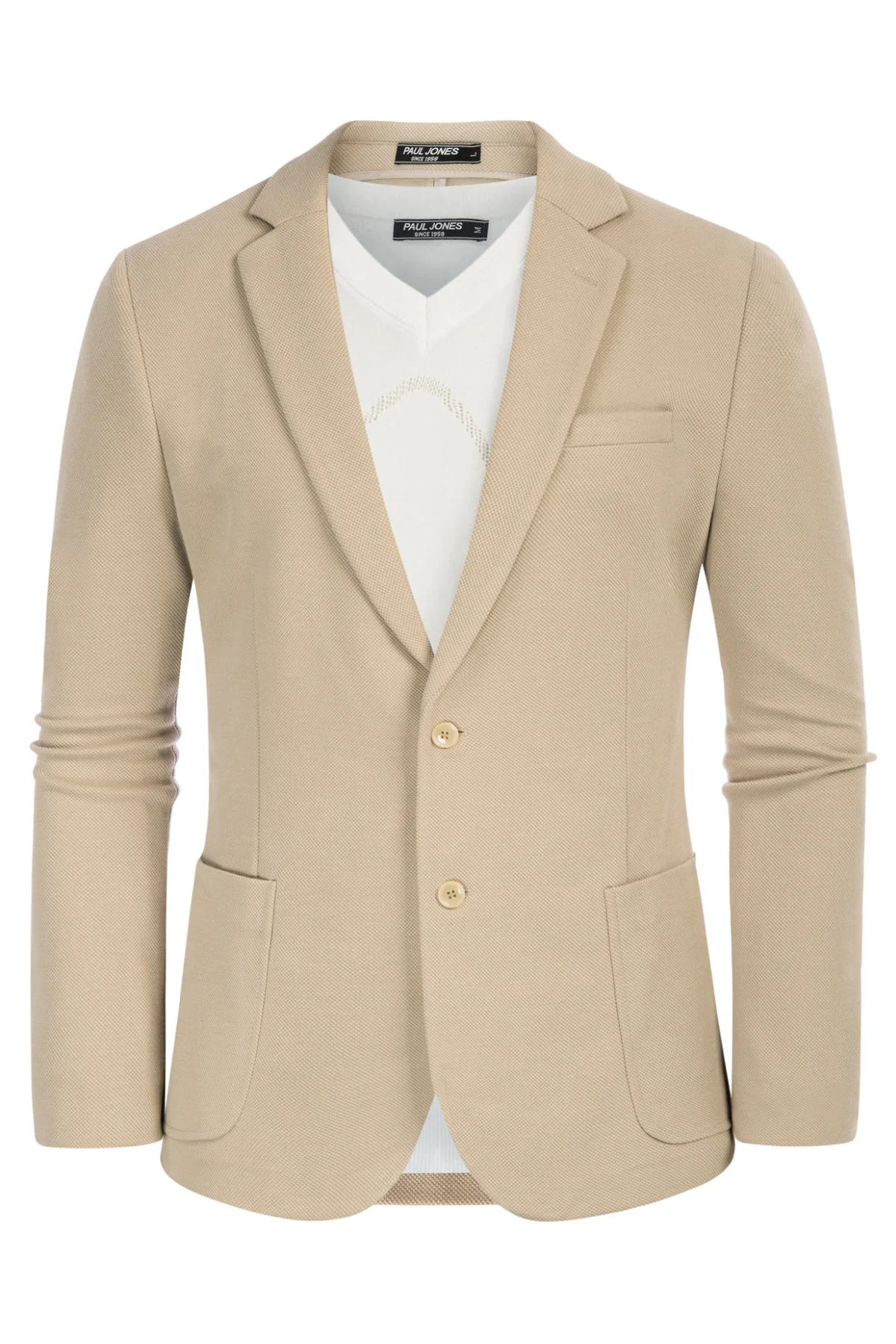 Mens Casual Knit Blazer Two Button Unlined Stretch Sport Coat Suit Jacket - Image 25