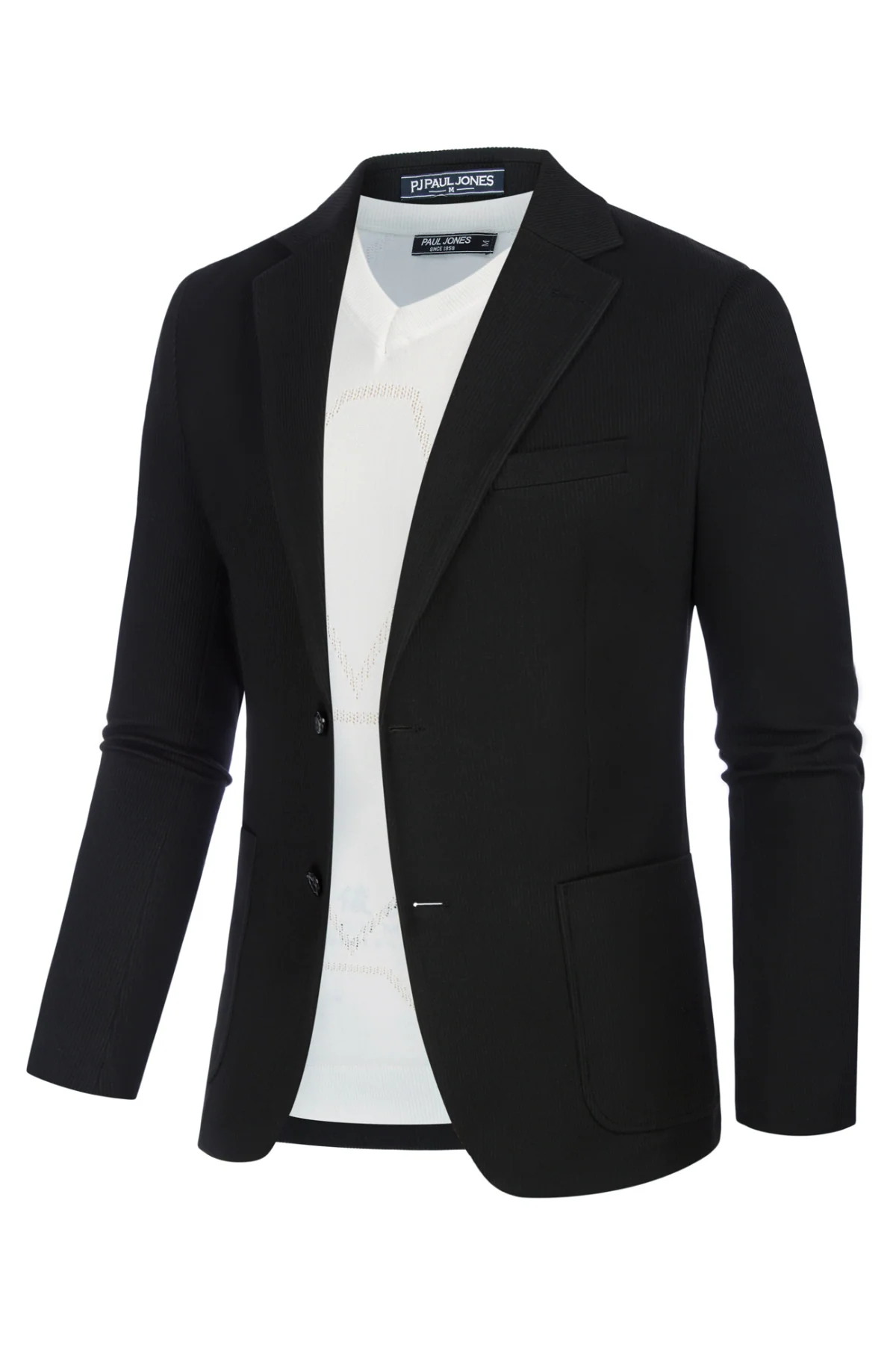 Mens Casual Knit Blazer Two Button Unlined Stretch Sport Coat Suit Jacket - Image 46