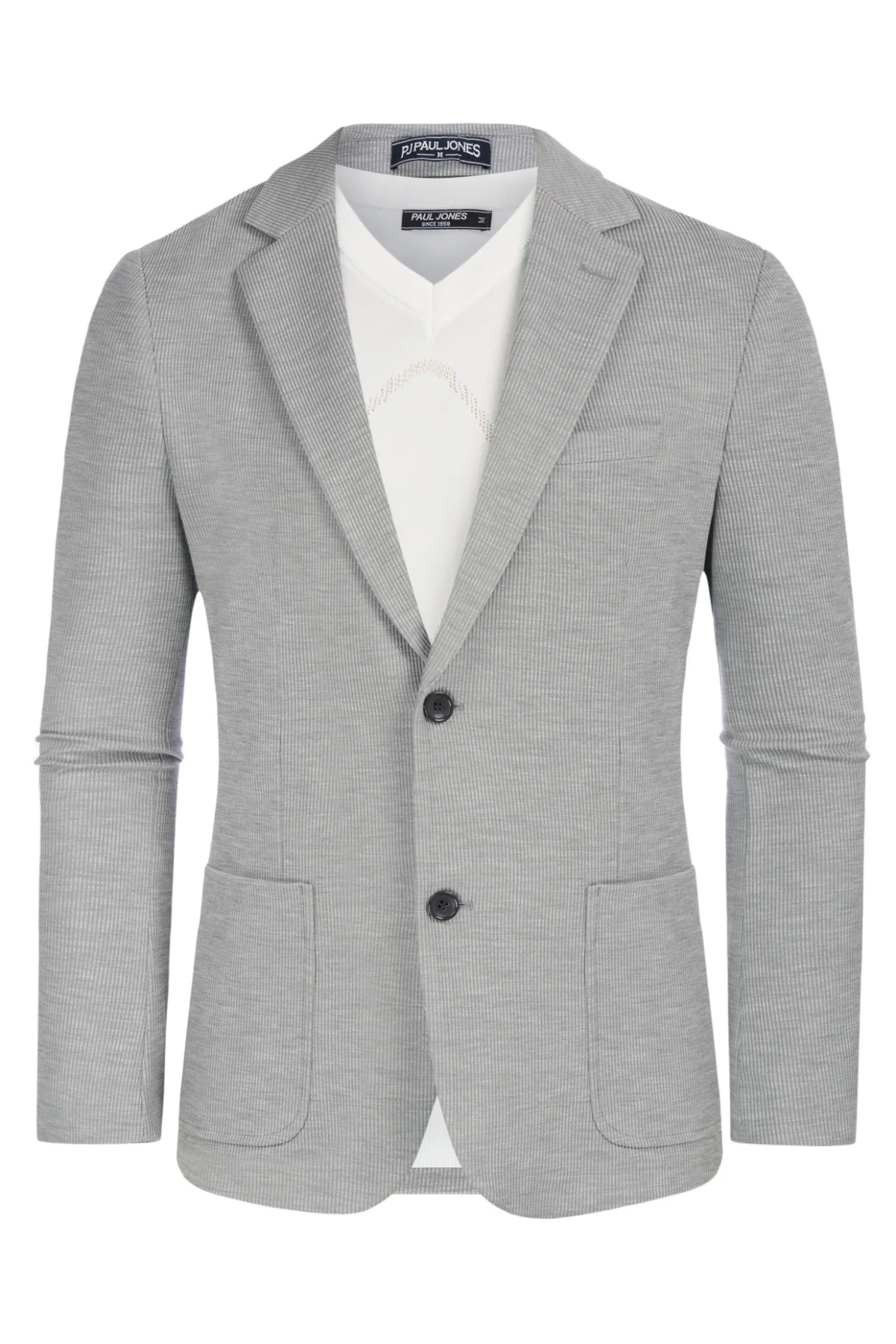 Mens Casual Knit Blazer Two Button Unlined Stretch Sport Coat Suit Jacket - Image 56