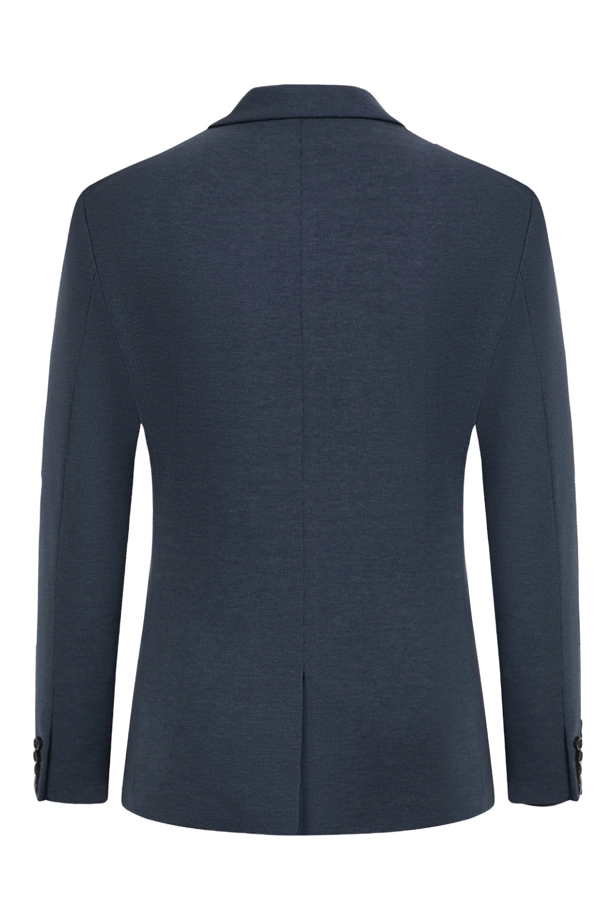 Men Two Buttons Blazer Coat with Pockets Casual Notch Lapel Coat - Image 4