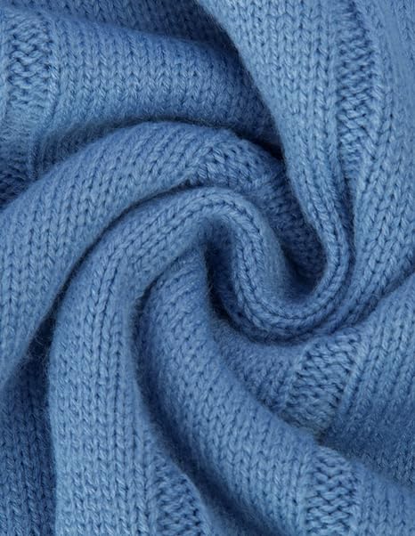 Mens Cable Knitted Turtleneck Jumper Pullover Sweater - Image 9