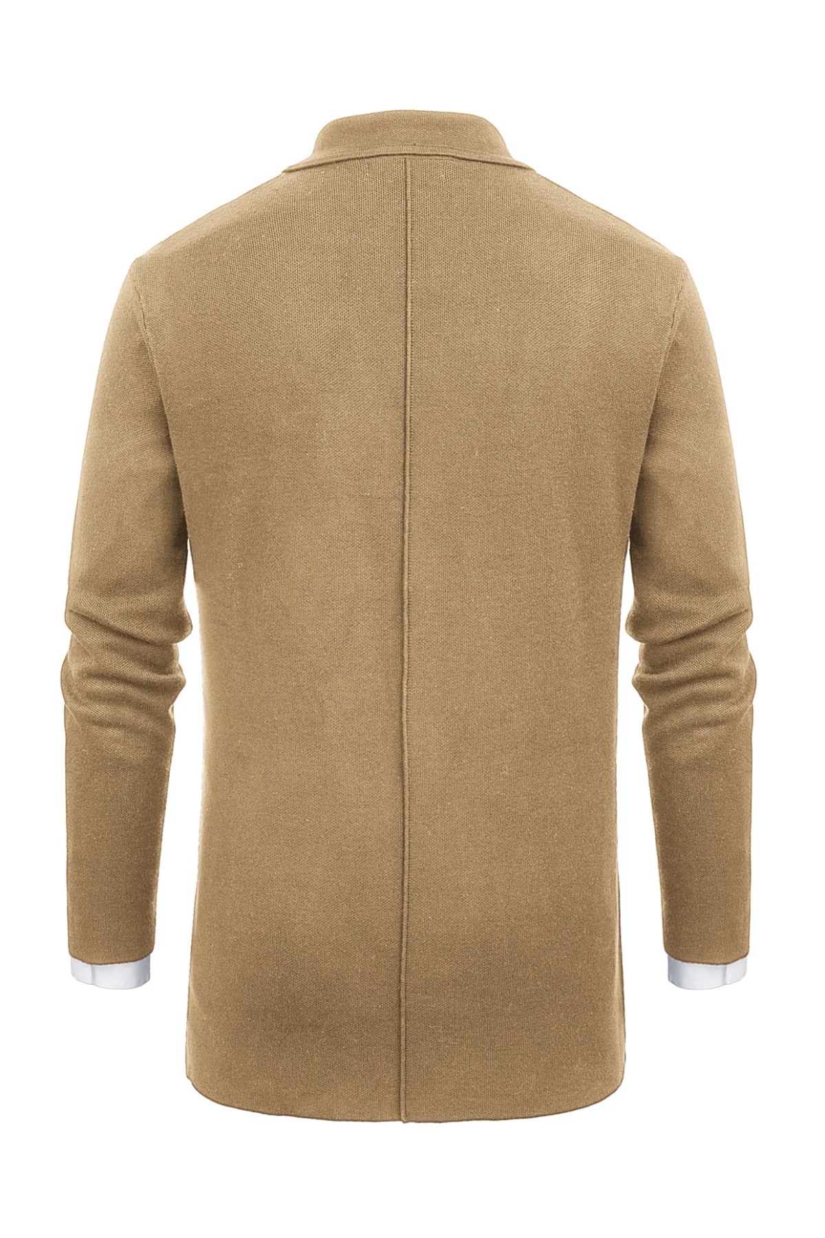Men's Cardigan Sweater Shawl Collar Two Button Down Knit Blazer Jacket Knitwear - Image 28