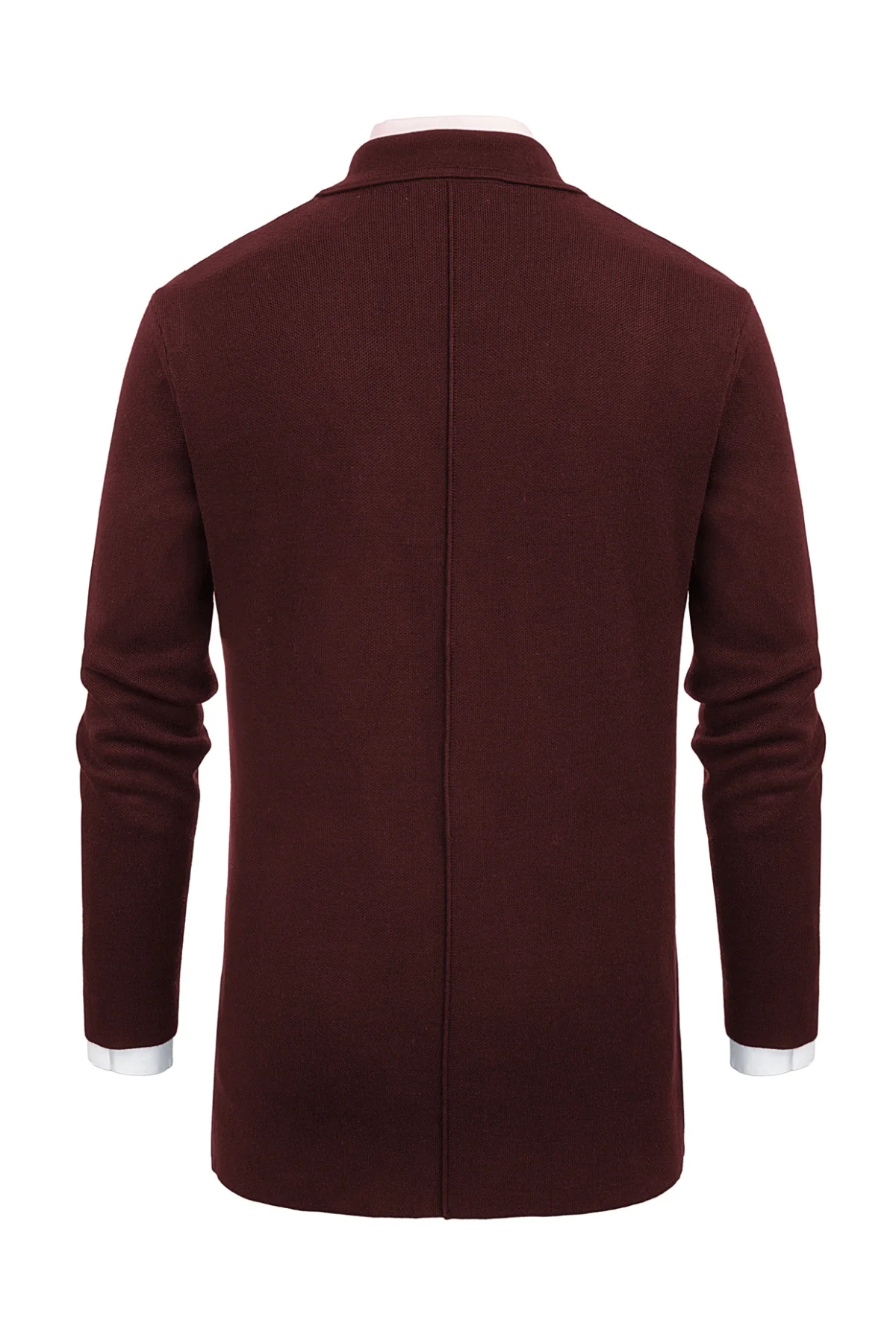 Men's Cardigan Sweater Shawl Collar Two Button Down Knit Blazer Jacket Knitwear - Image 33