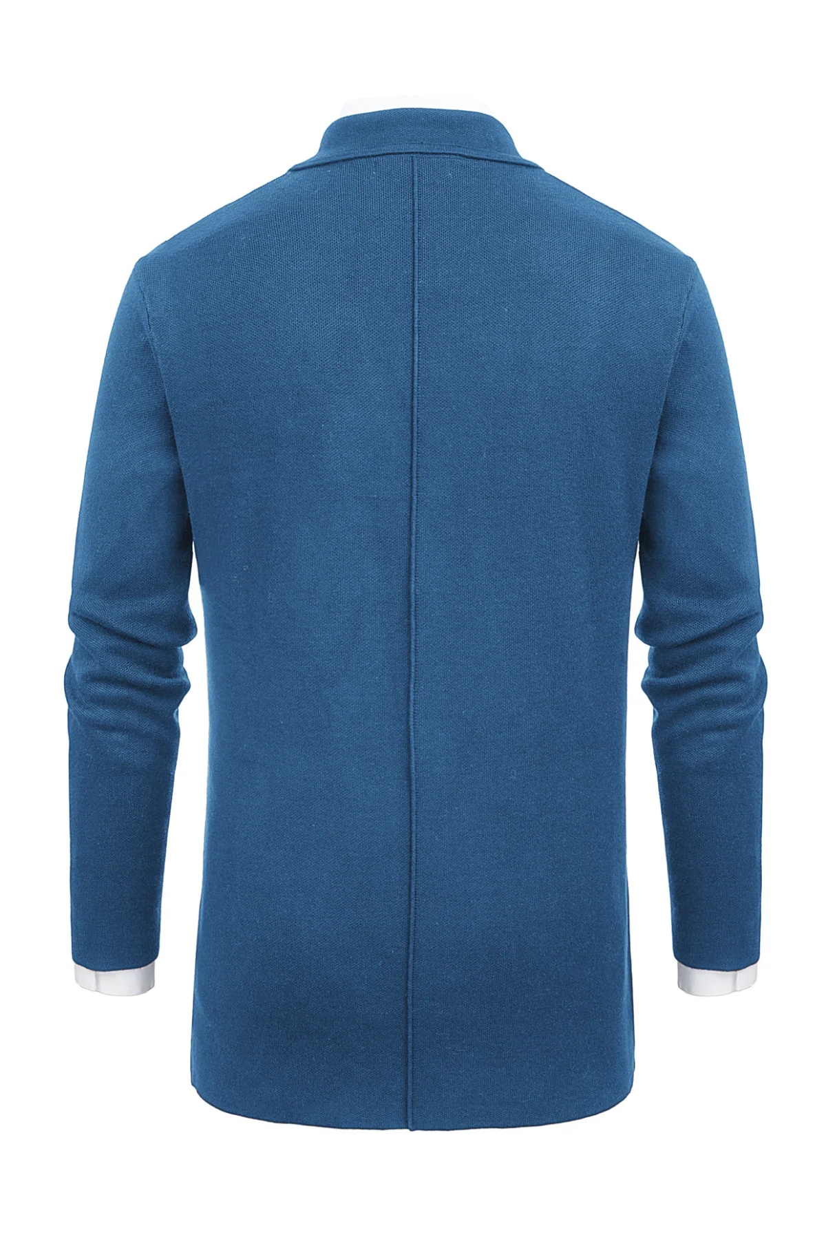 Men's Cardigan Sweater Shawl Collar Two Button Down Knit Blazer Jacket Knitwear - Image 38