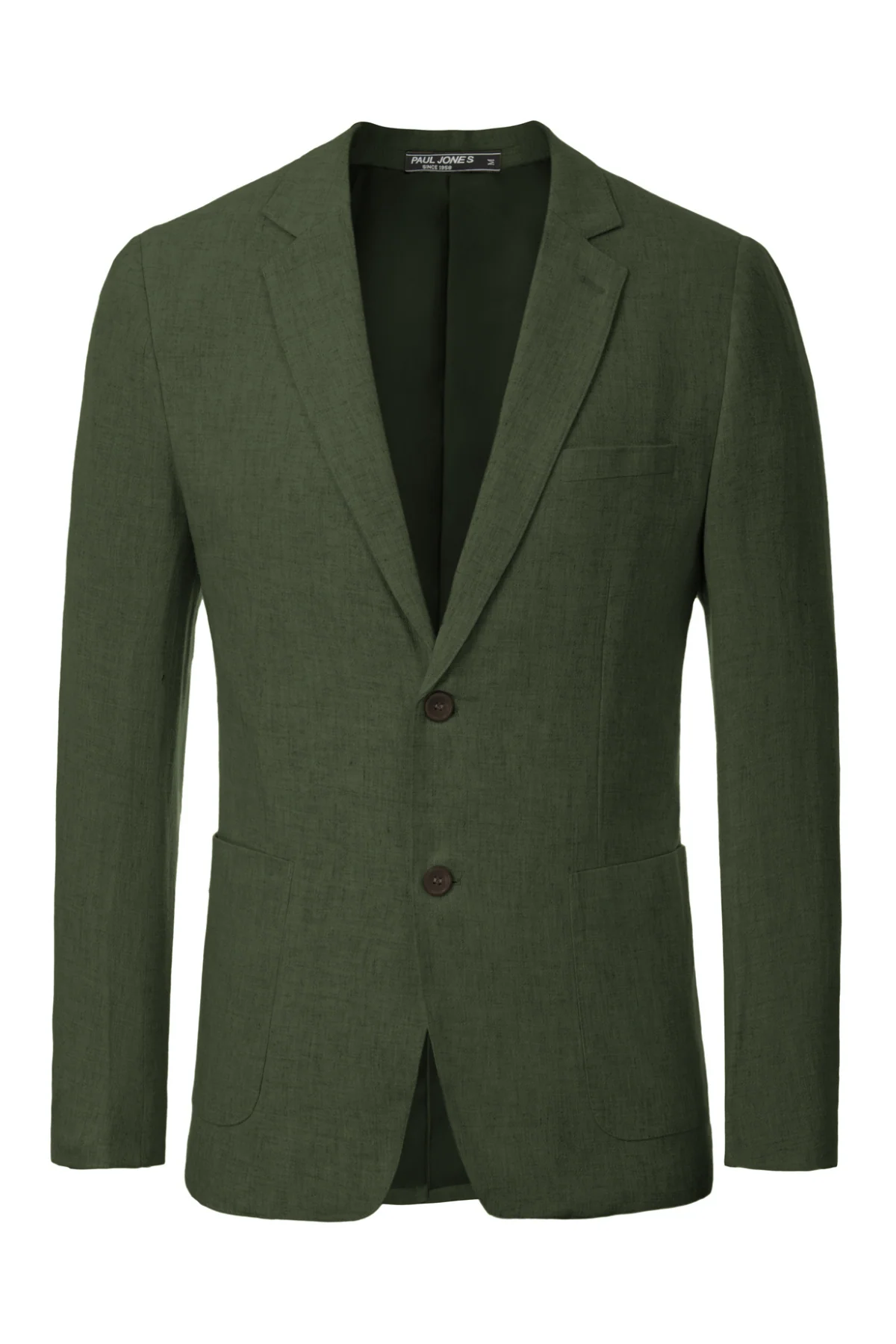 Men's Casual Slim Fit Linen Jacket Lightweight two Buttons Blazer Sport Coat - Image 13