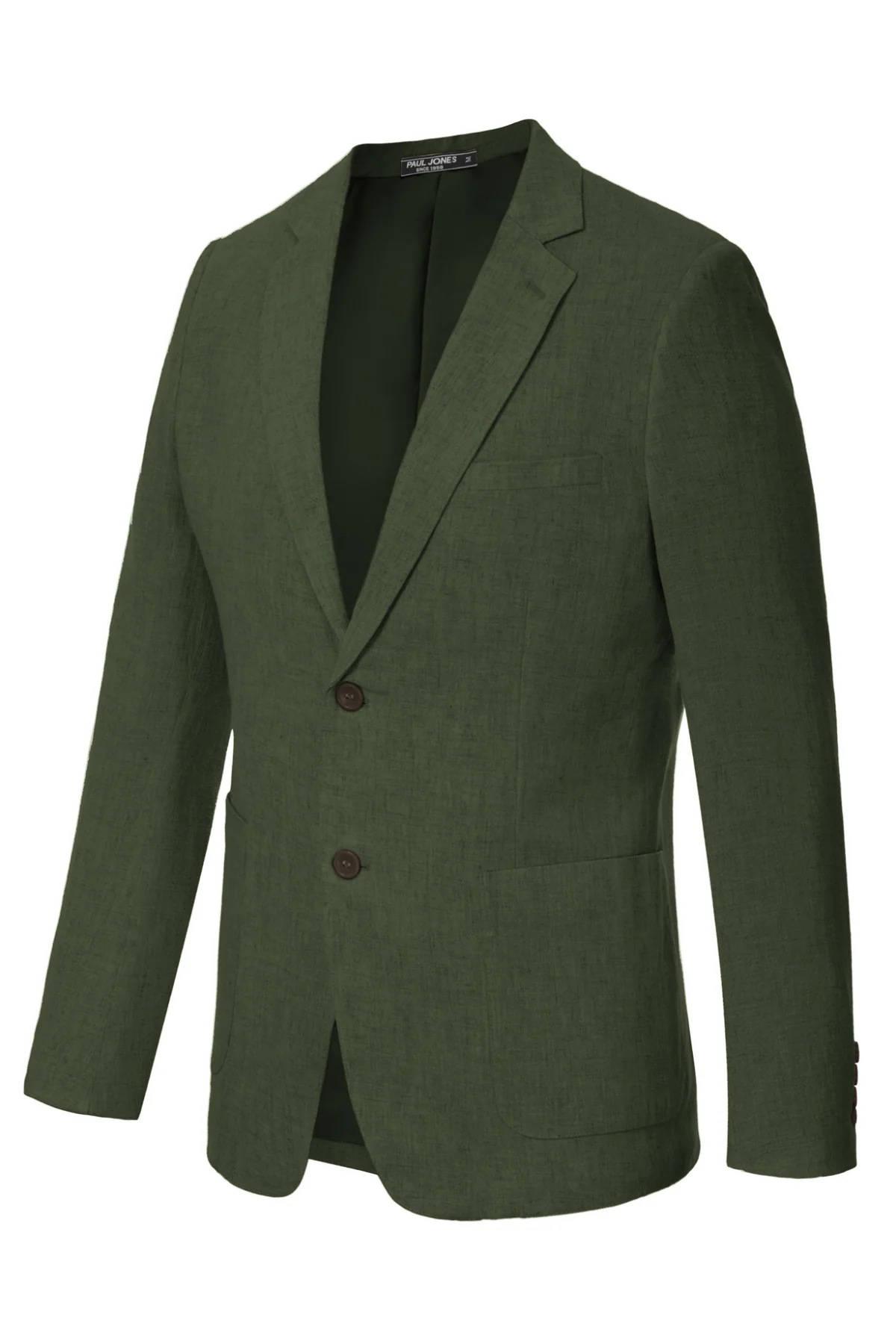 Men's Casual Slim Fit Linen Jacket Lightweight two Buttons Blazer Sport Coat - Image 14