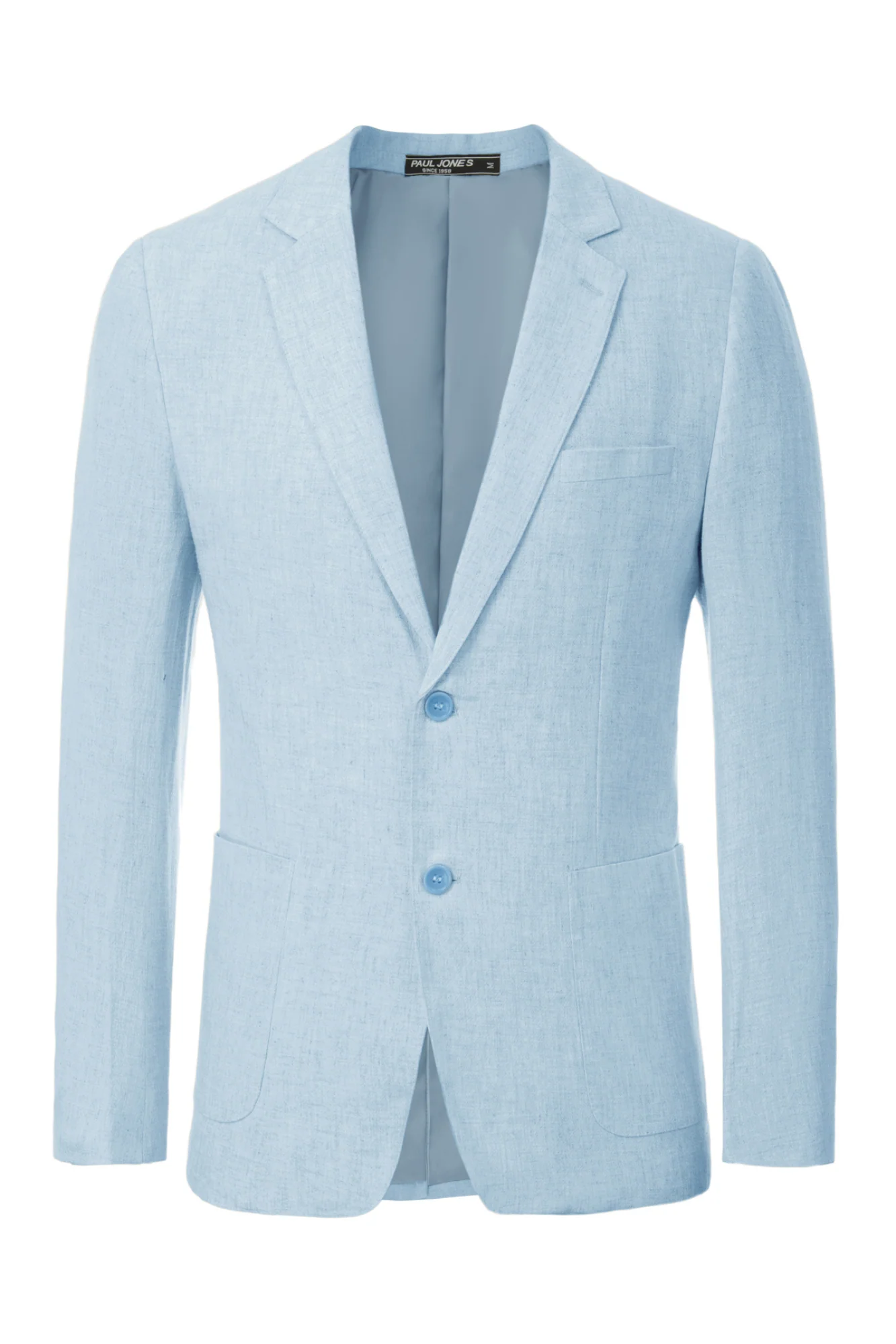 Men's Casual Slim Fit Linen Jacket Lightweight two Buttons Blazer Sport Coat - Image 55