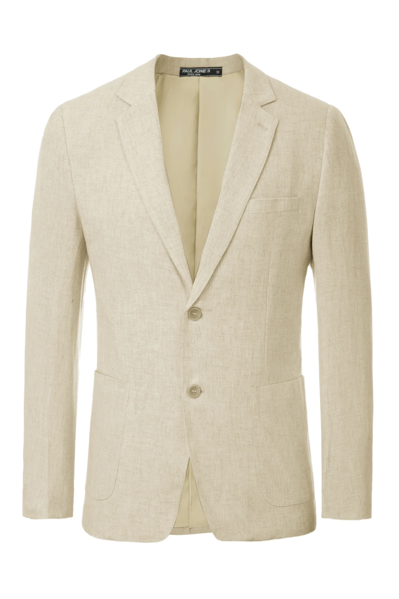 Men's Casual Slim Fit Linen Jacket Lightweight two Buttons Blazer Sport Coat - Image 61