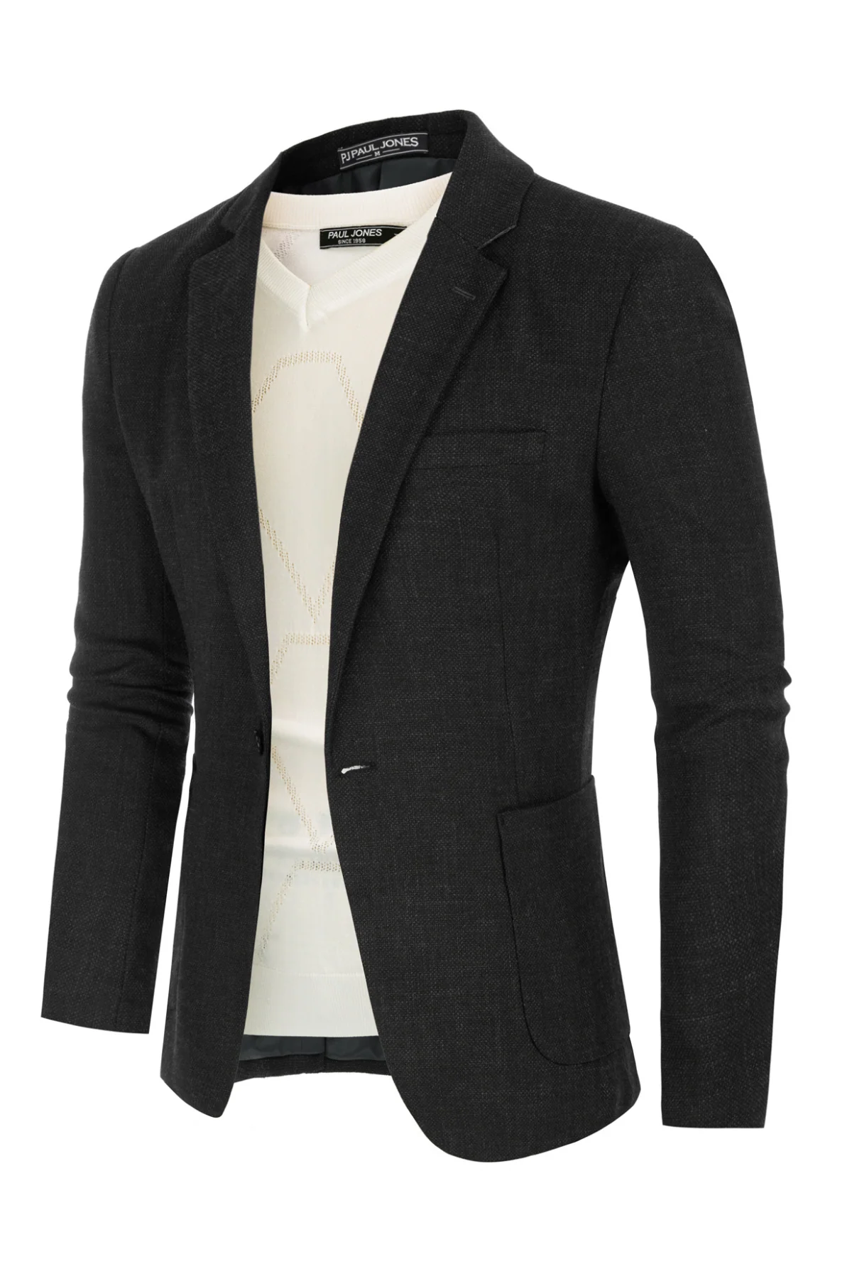 Mens Casual Suit One Button Blazer Jackets Linen Sport Coat with 5 Real Pockets - Image 15