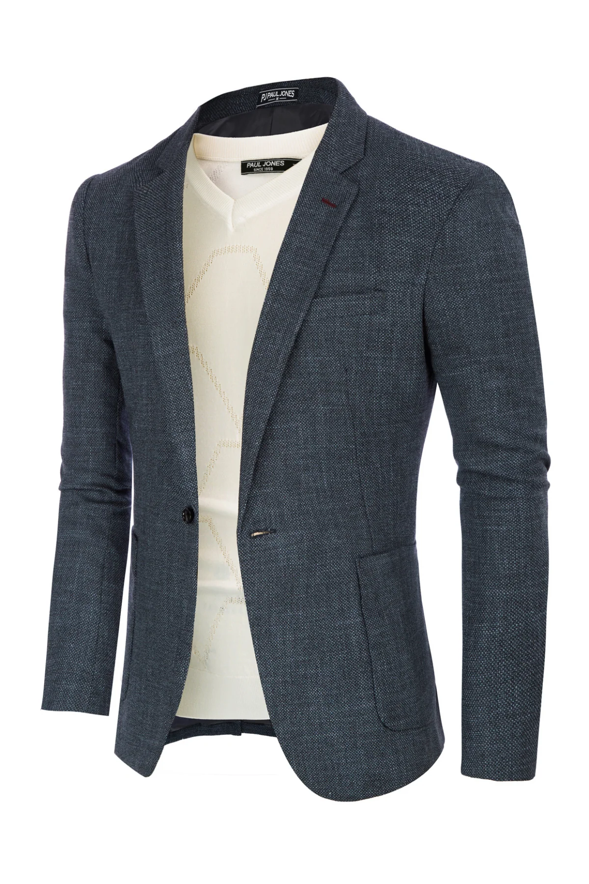 Mens Casual Suit One Button Blazer Jackets Linen Sport Coat with 5 Real Pockets - Image 19