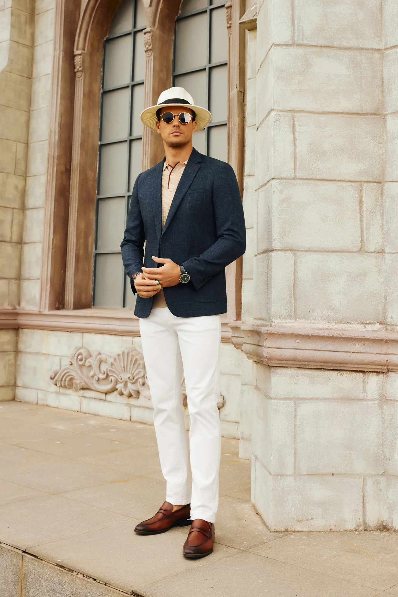 Mens Casual Suit One Button Blazer Jackets Linen Sport Coat with 5 Real Pockets - Image 8