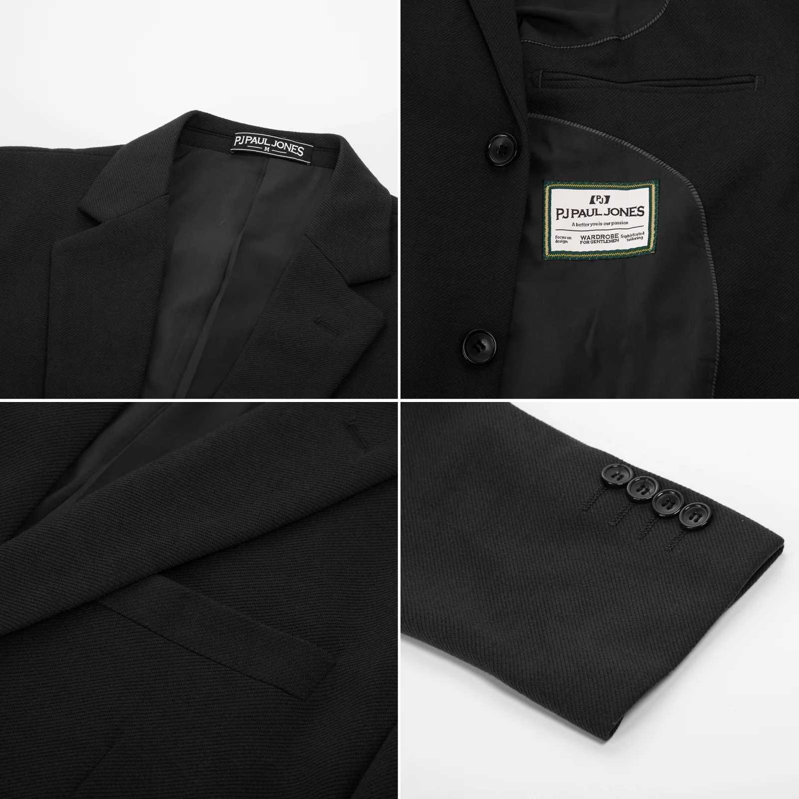 Men's Herringbone Blazer Jacket Two Buttons Lightweight Casual Knit Sport Coat - Image 11